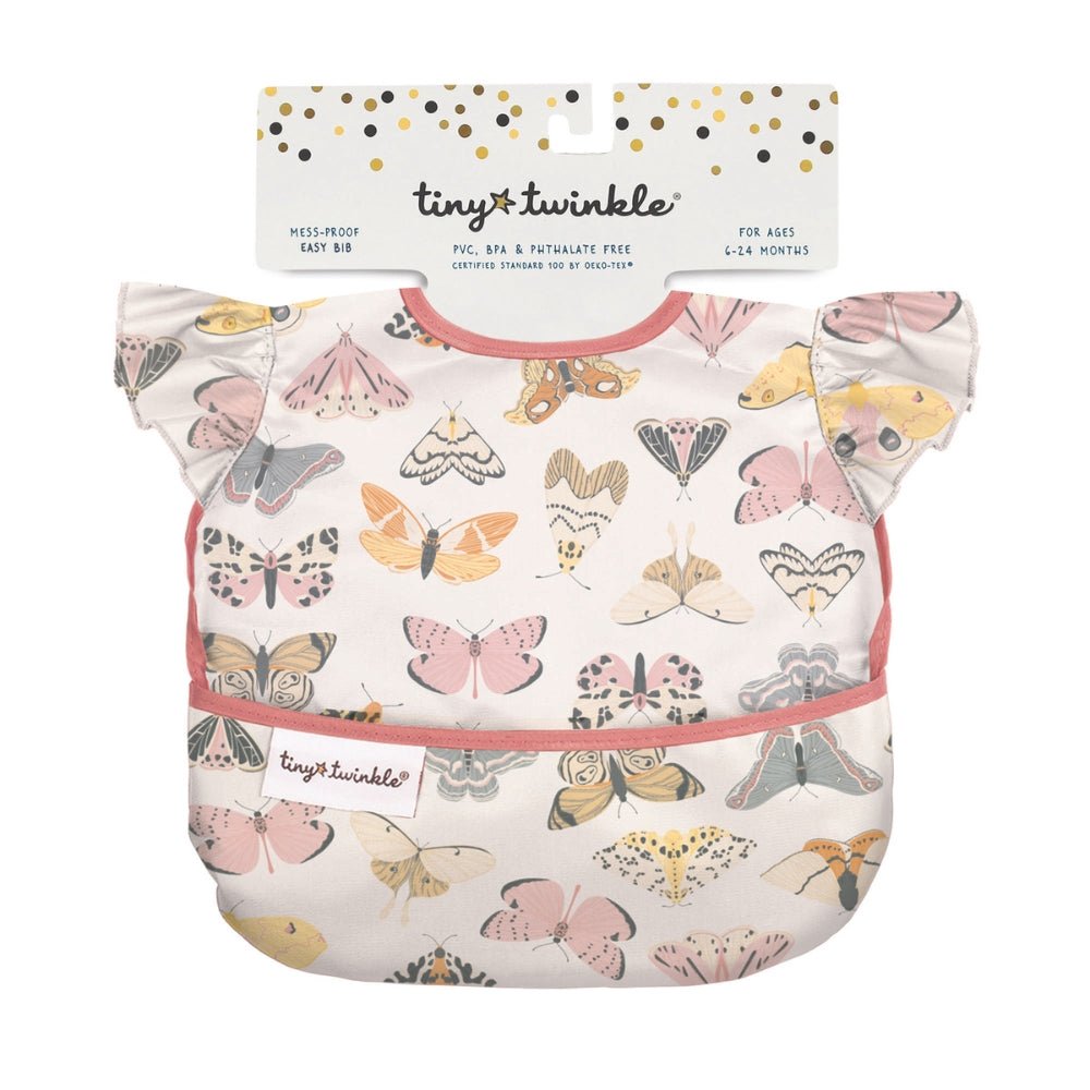Tiny Twinkle - Mess - Proof Easy Bib - Flutter