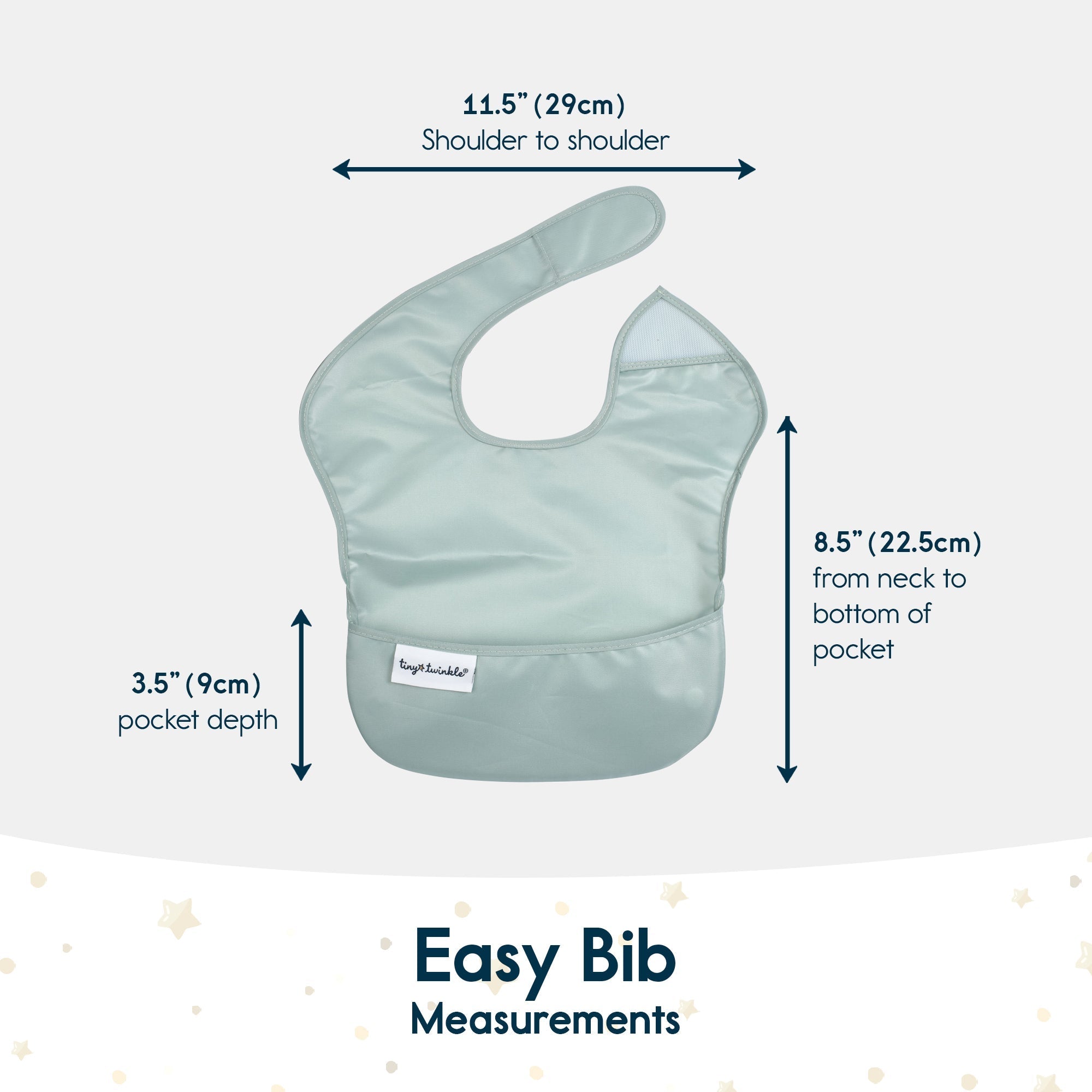 Tiny Twinkle - Mess - Proof Easy Bib - Pink Checkers