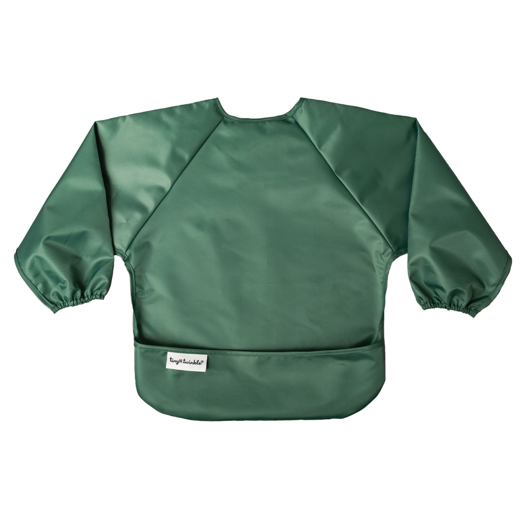 Tiny Twinkle - Mess - Proof Long Sleeve Bib 2 Pack - Slate, Olive - Small/Large
