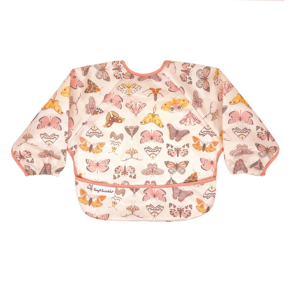 Tiny Twinkle - Mess - Proof Long Sleeve Bib - Flutter