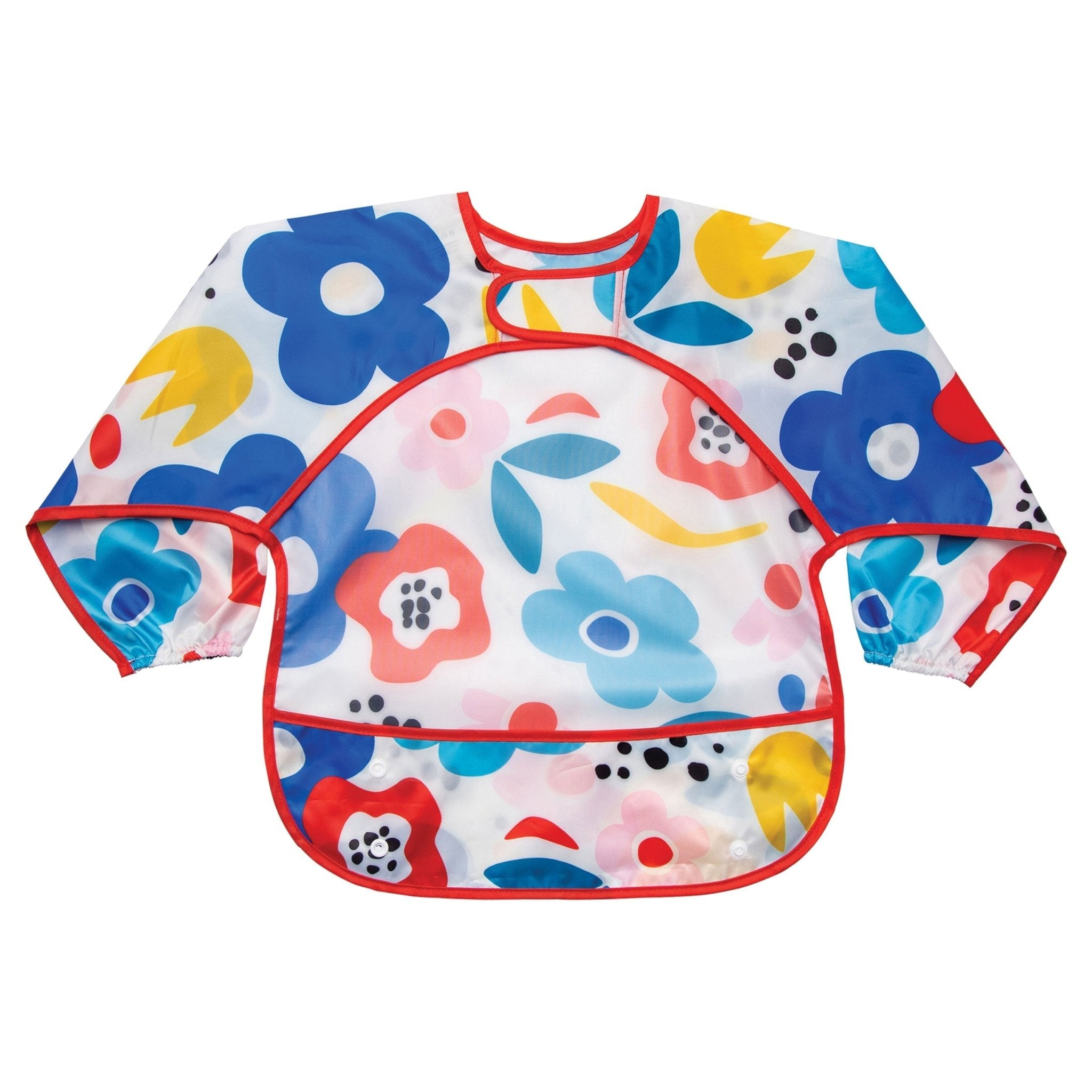 Tiny Twinkle - Mess - Proof Long Sleeve Bib - Modern Floral
