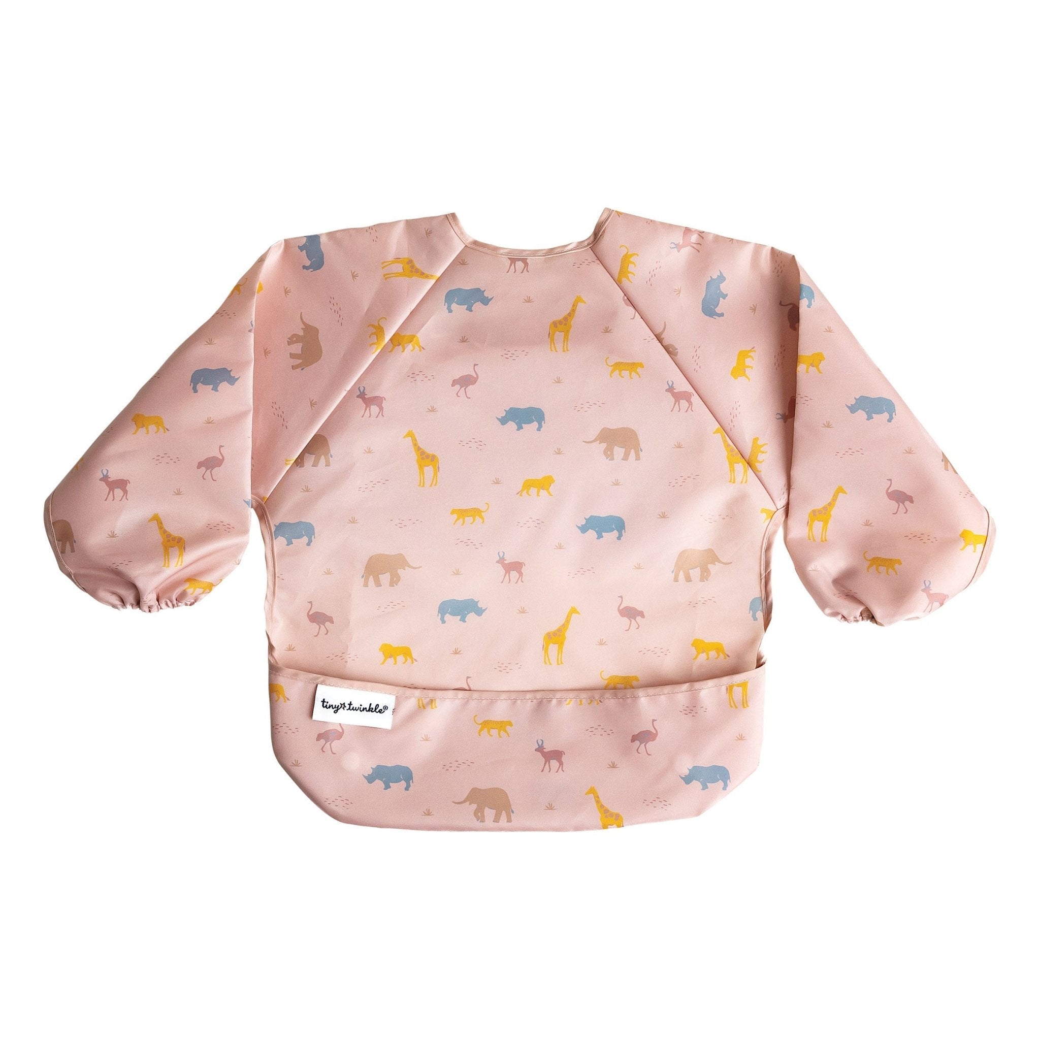 Tiny Twinkle - Mess - Proof Long Sleeve Bib - Petite Safari