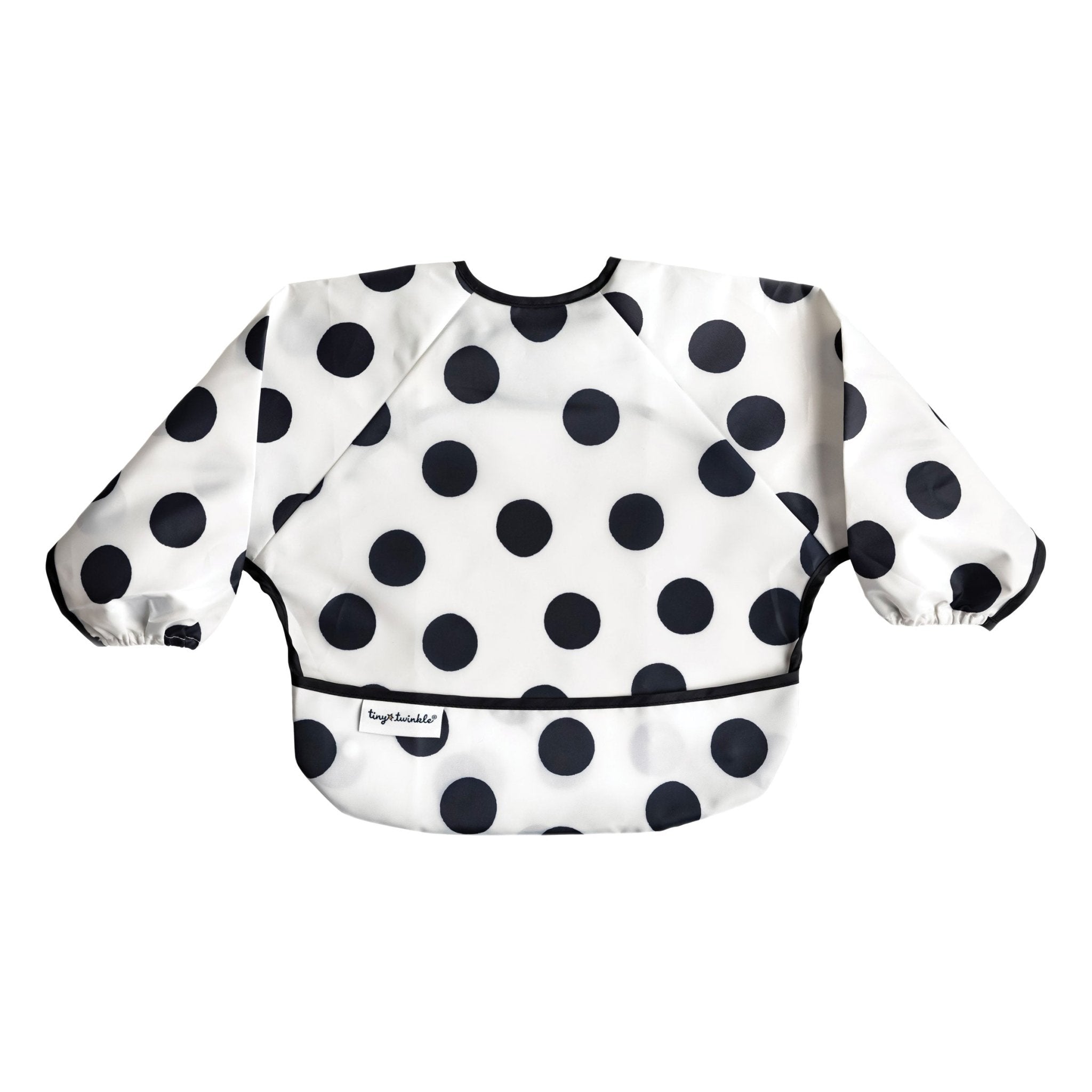 Tiny Twinkle - Mess - Proof Long Sleeve Bib - Polka Dot - Small/Large