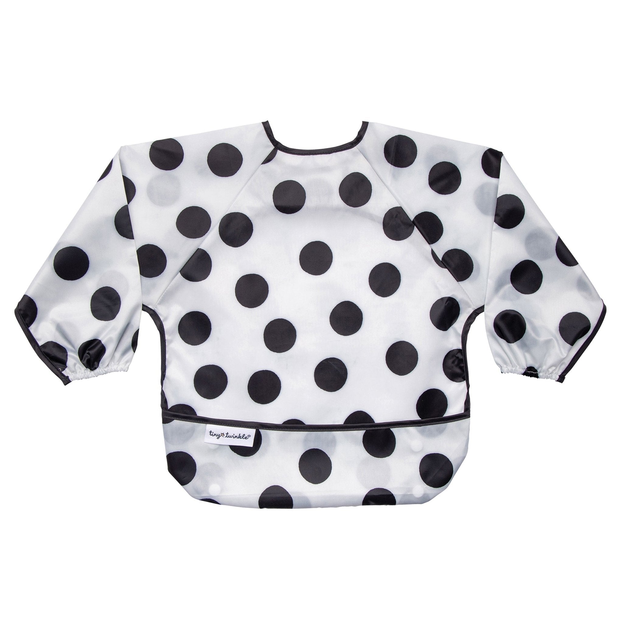 Tiny Twinkle - Mess - Proof Long Sleeve Bib - Polka Dot - Small/Large