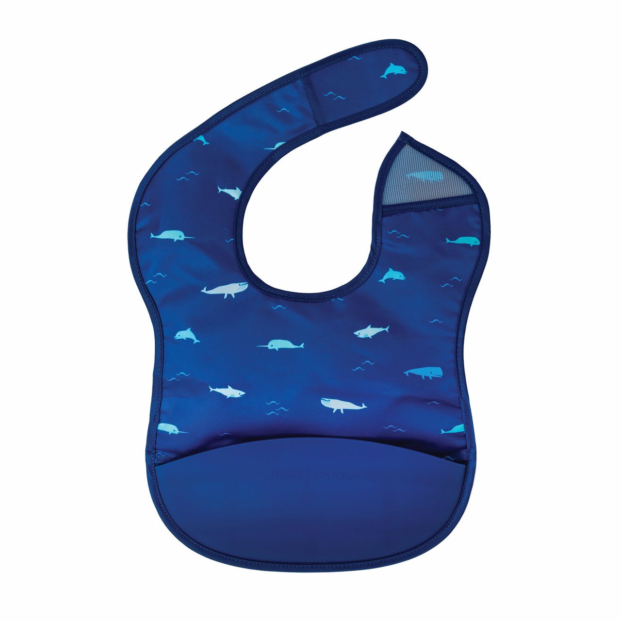 Tiny Twinkle - Mess - Proof Silicone Pocket Bib - Ocean Life