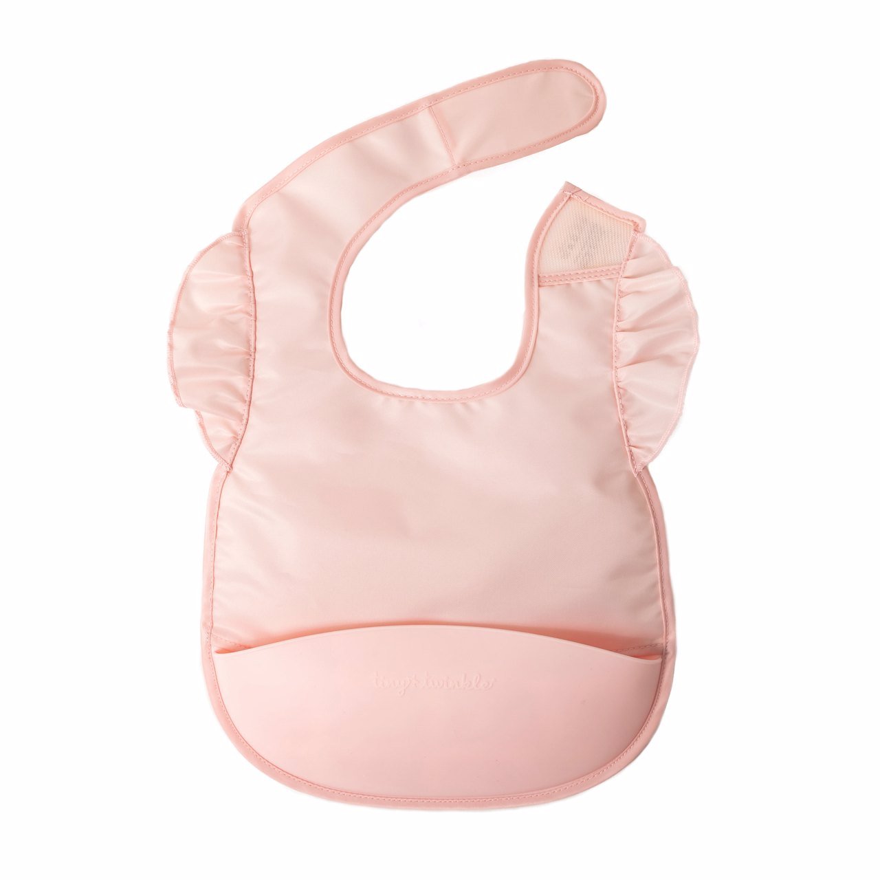 Tiny Twinkle - Mess - Proof Silicone Pocket Bib - Rose