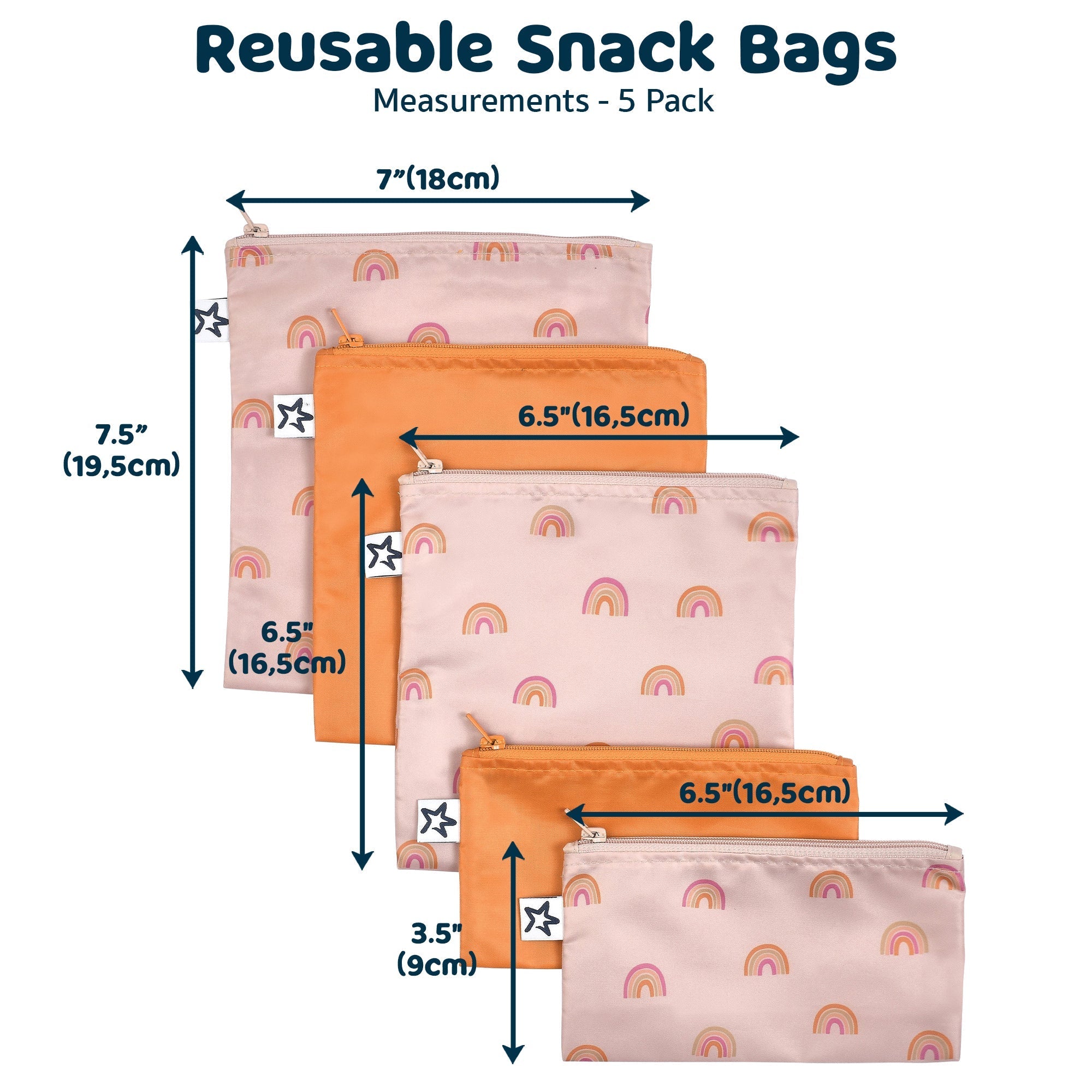 Tiny Twinkle - Mess - Proof Snack Bag 5 Pack - Black & Sage Checkers