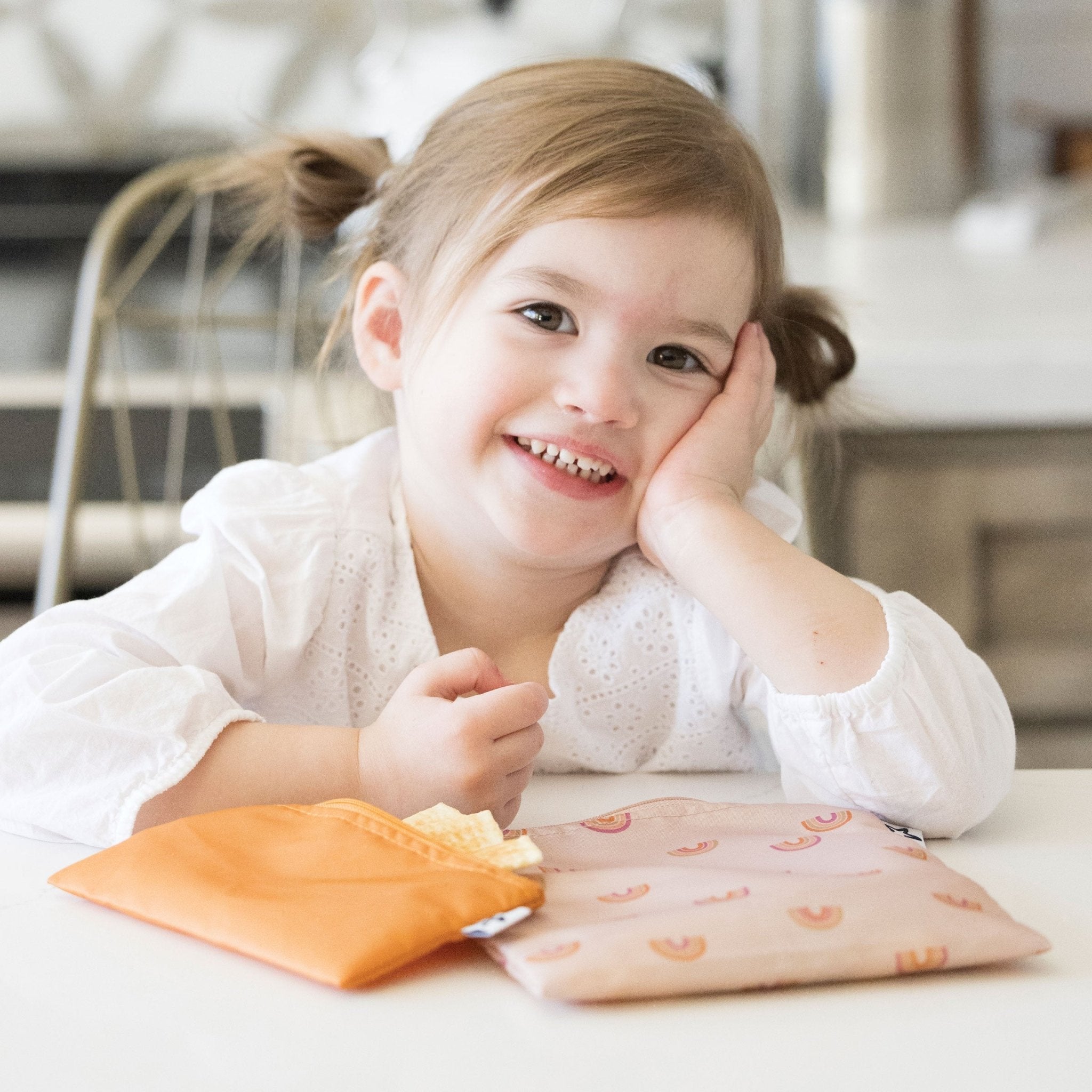 Tiny Twinkle - Mess - Proof Snack Bag 5 Pack - Boho Rainbow