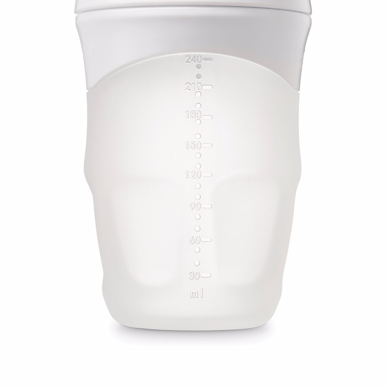 Tiny Twinkle - Silicone Baby Bottle - White
