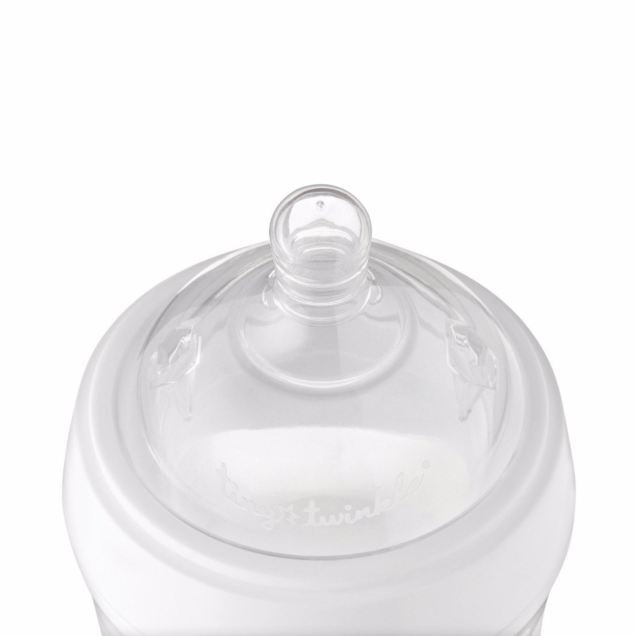 Tiny Twinkle - Silicone Baby Bottle - White
