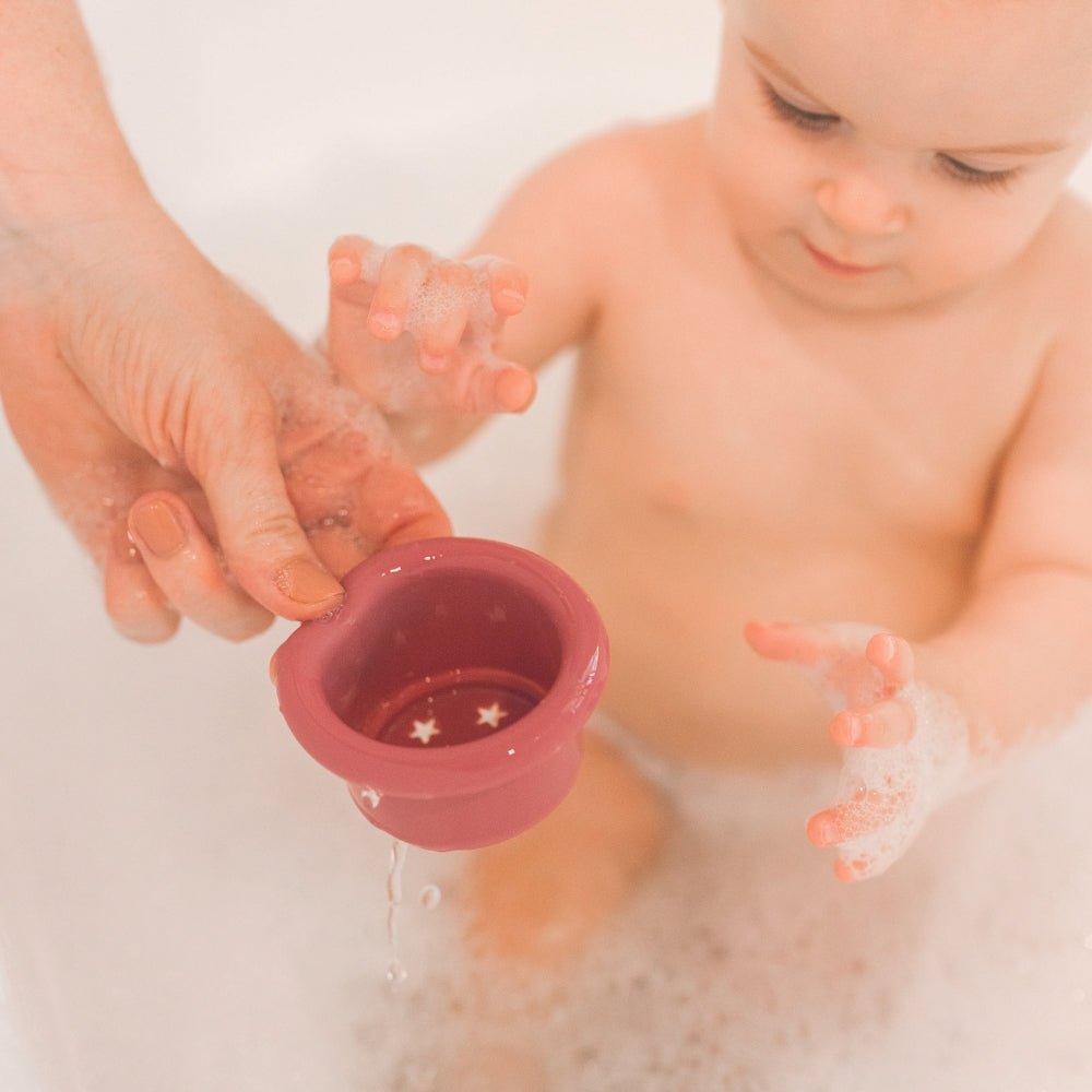 Tiny Twinkle - Silicone Stacking Toy - Rose Set