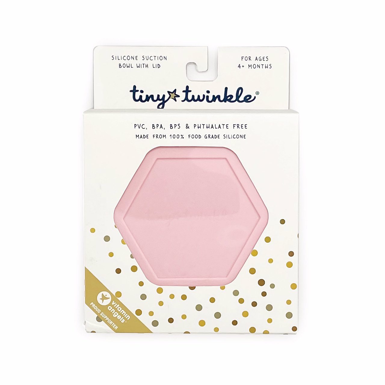 Tiny Twinkle - Silicone Suction Bowl and Lid Set - Rose