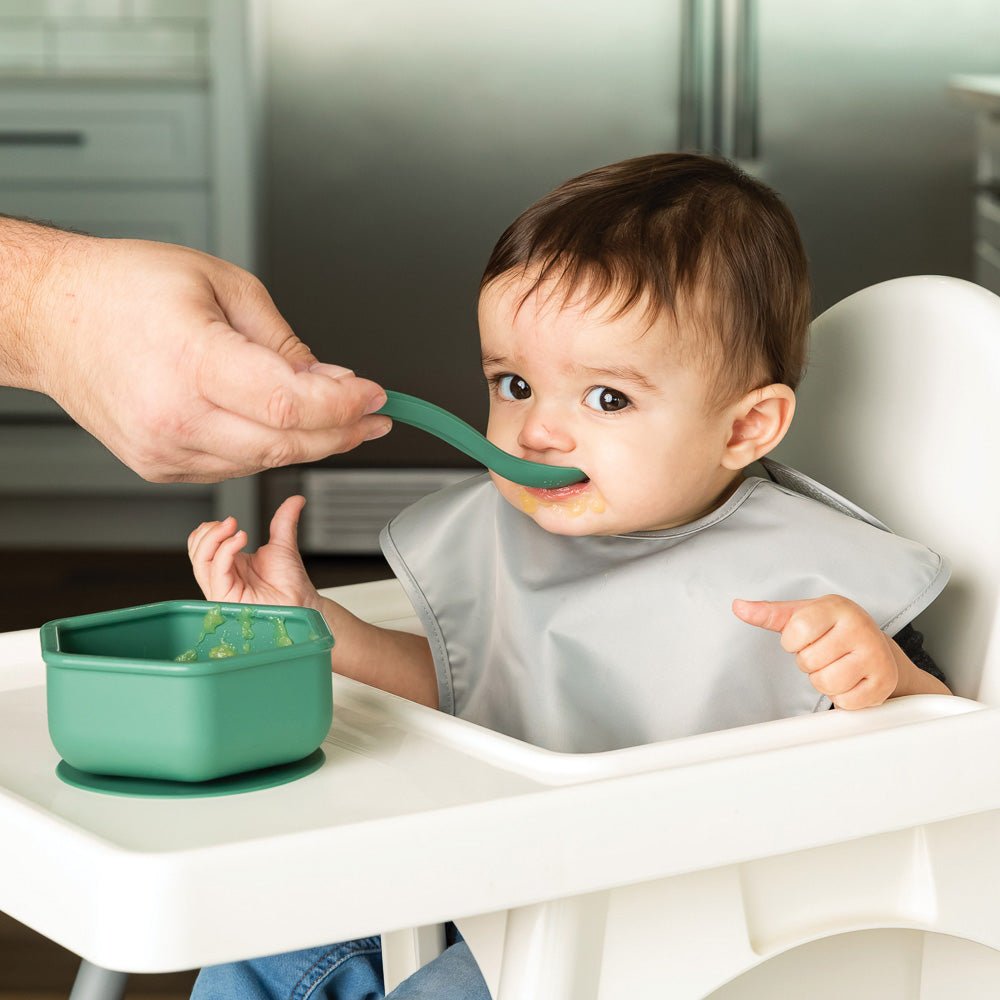 Tiny Twinkle - Silicone Suction Bowl - Olive Green