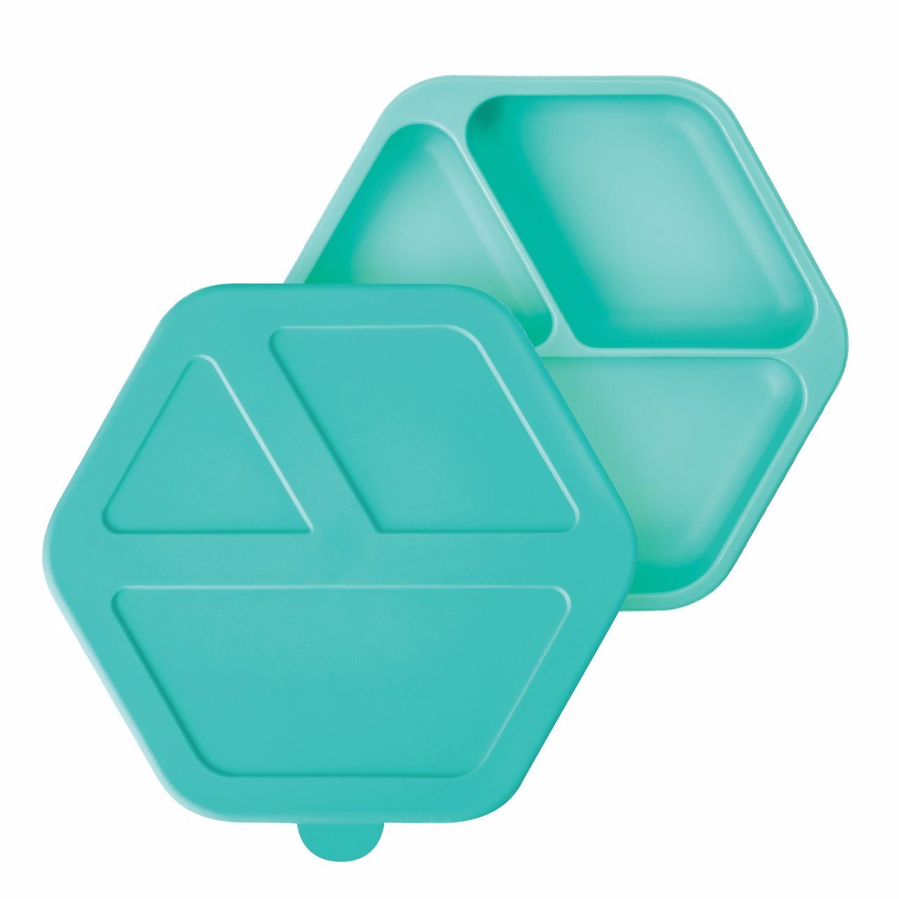 Tiny Twinkle - Silicone Suction Plate and Lid Set - Mint