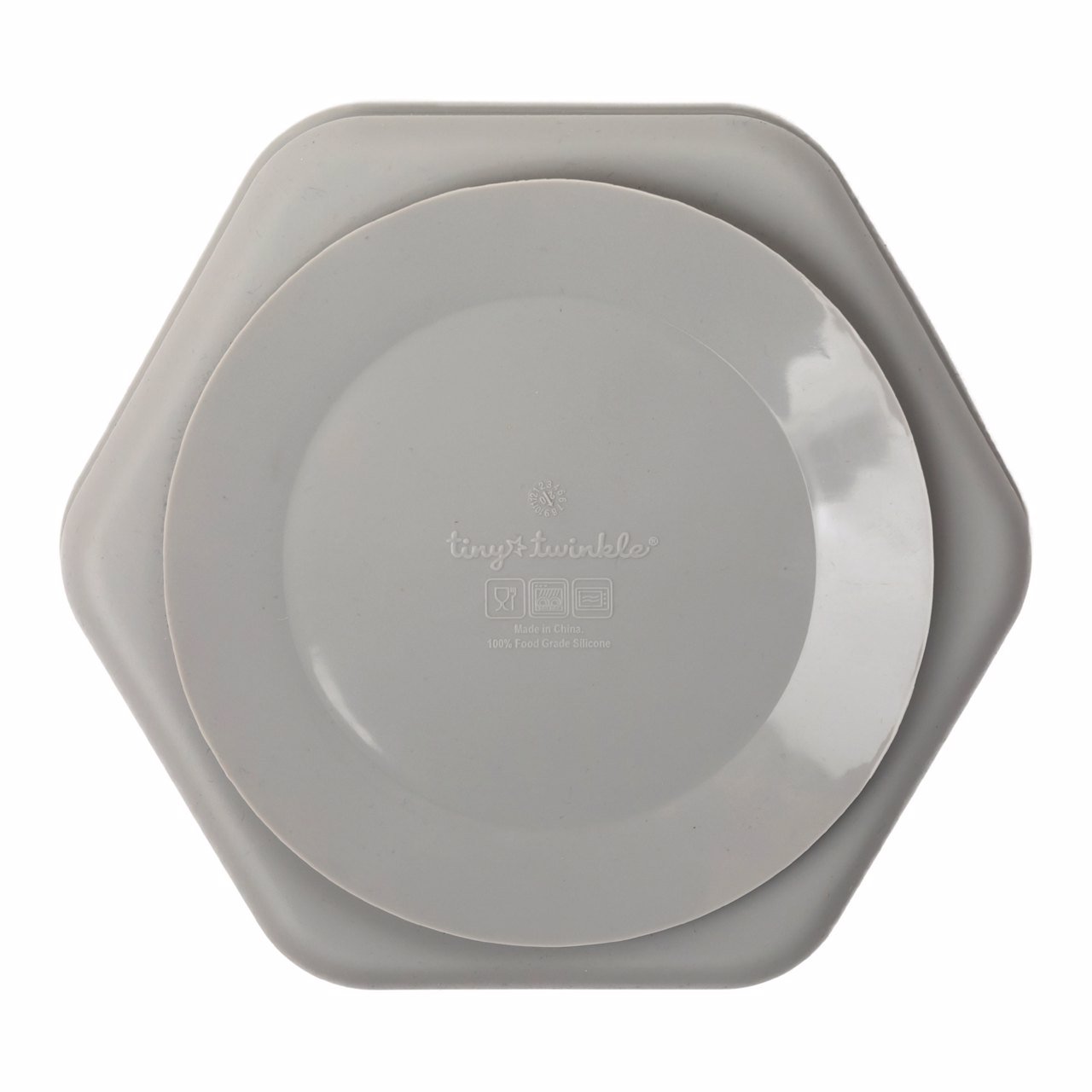 Tiny Twinkle - Silicone Suction Plate - Grey
