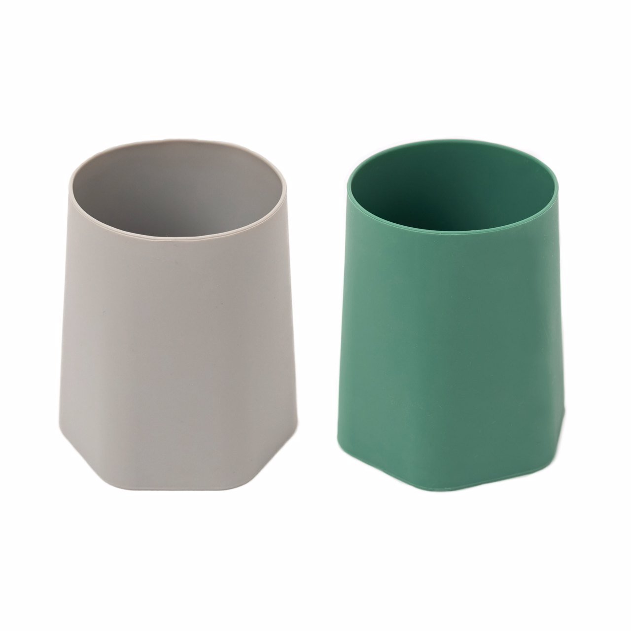 Tiny Twinkle - Silicone Training Cup 2PK - Olive/Grey