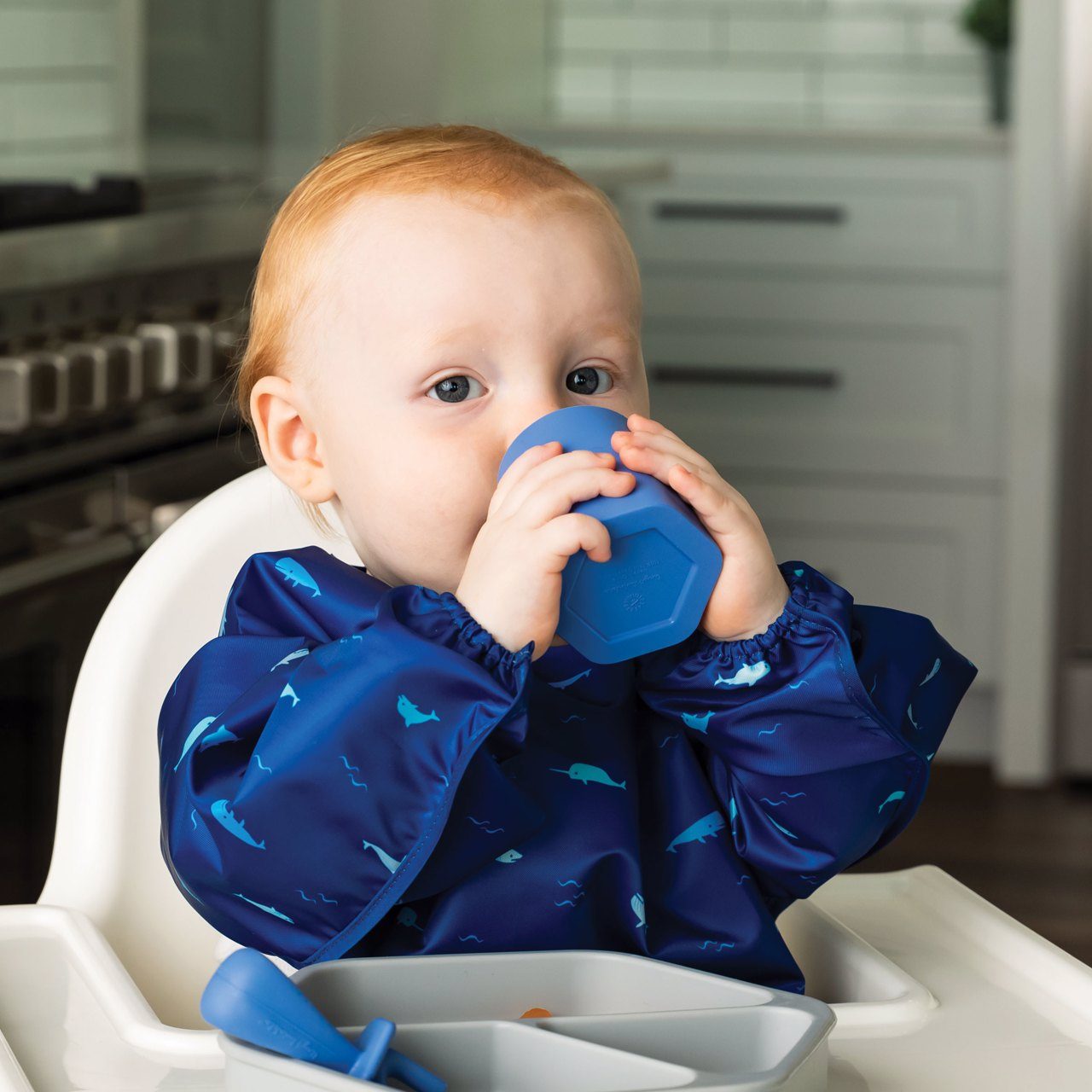 Tiny Twinkle - Silicone Training Cup Set of 2 - Mint, Indigo