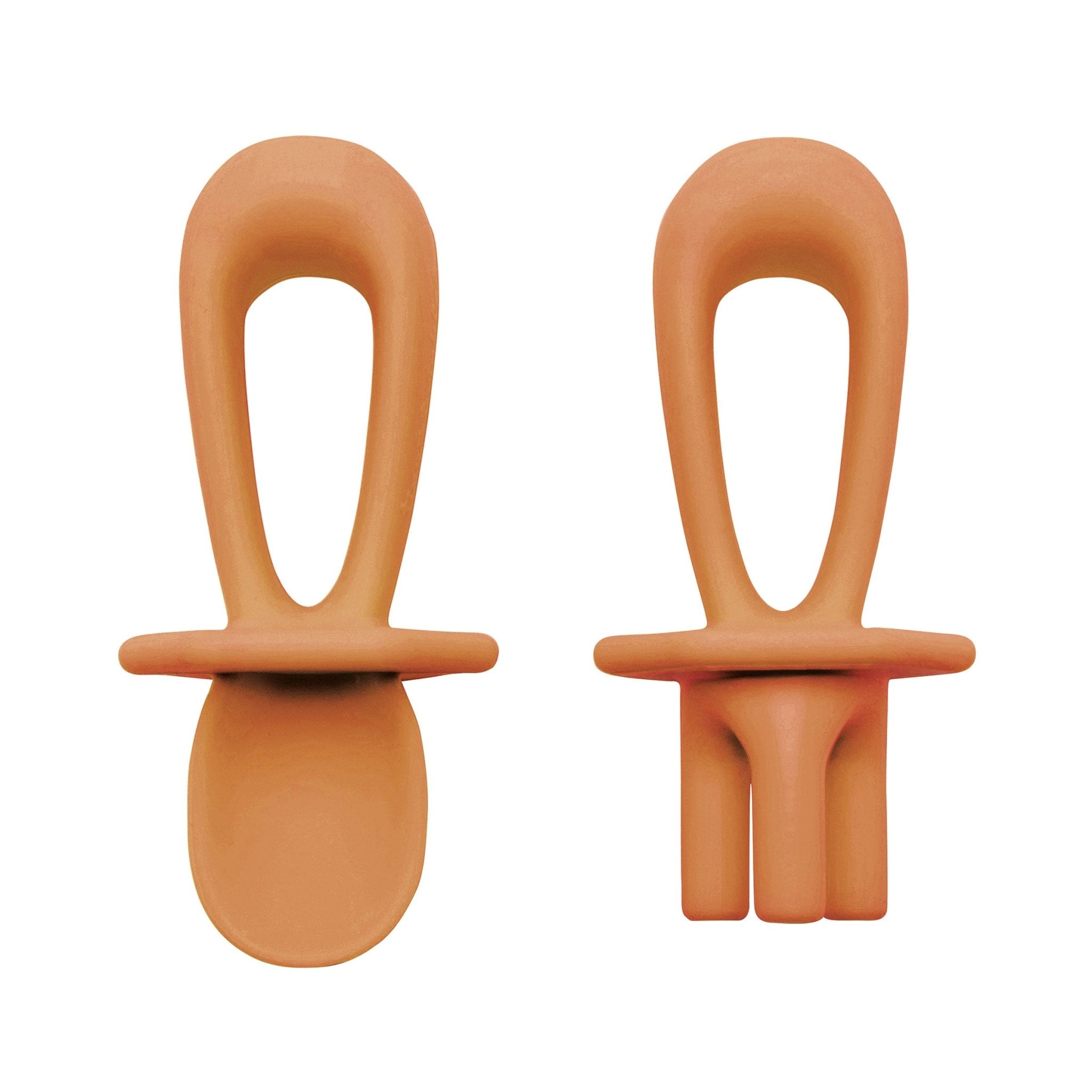 Tiny Twinkle - Silicone Training Utensils - Cinnamon