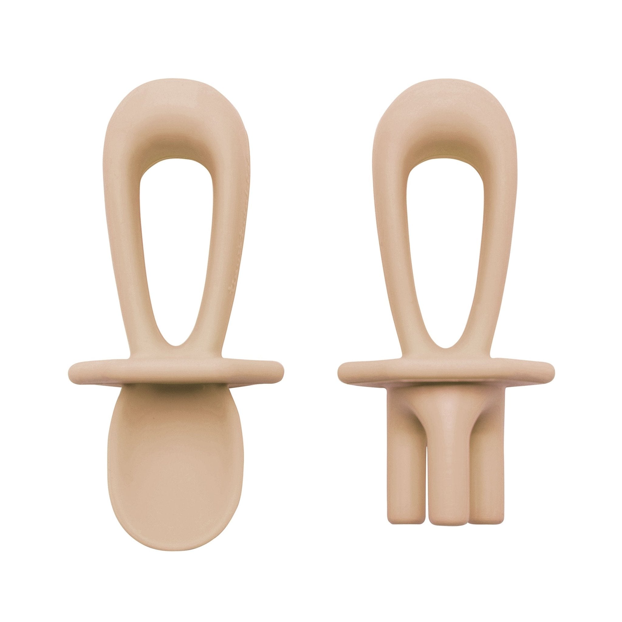 Tiny Twinkle - Silicone Training Utensils - Sand