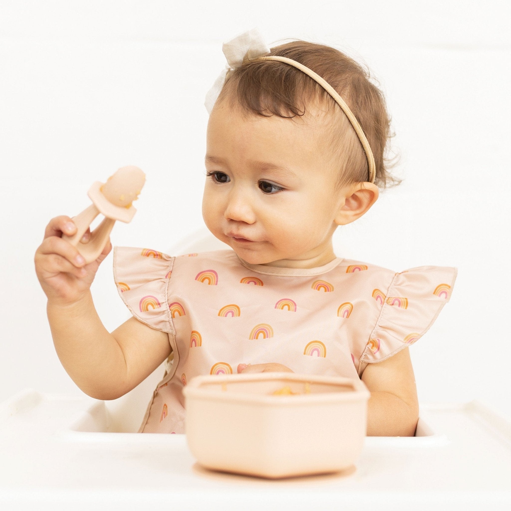Tiny Twinkle - Silicone Training Utensils - Sand