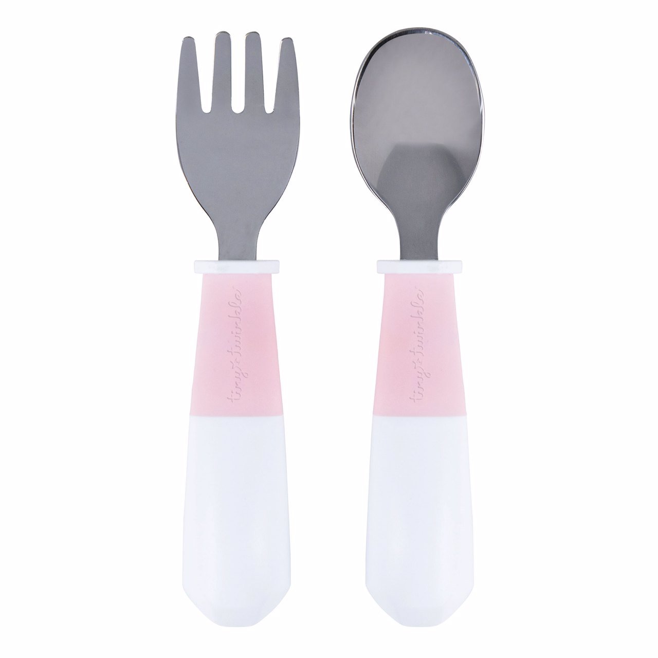 Tiny Twinkle - Stainless Steel Fork and Spoon Set - Rose
