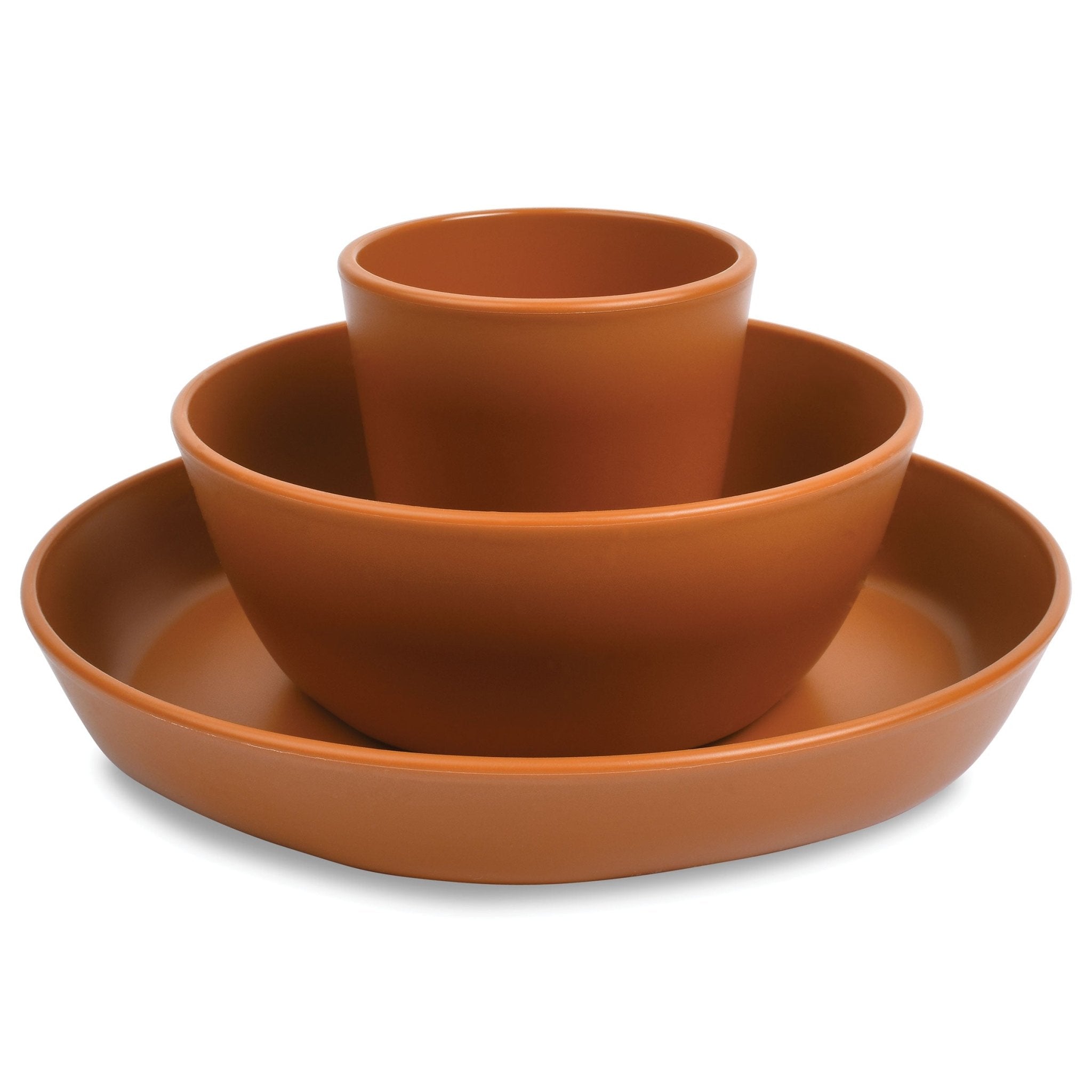 Tiny Twinkle - Tableware 3 Pack Box Set - Cup, Bowl and Plate Set - Cinnamon