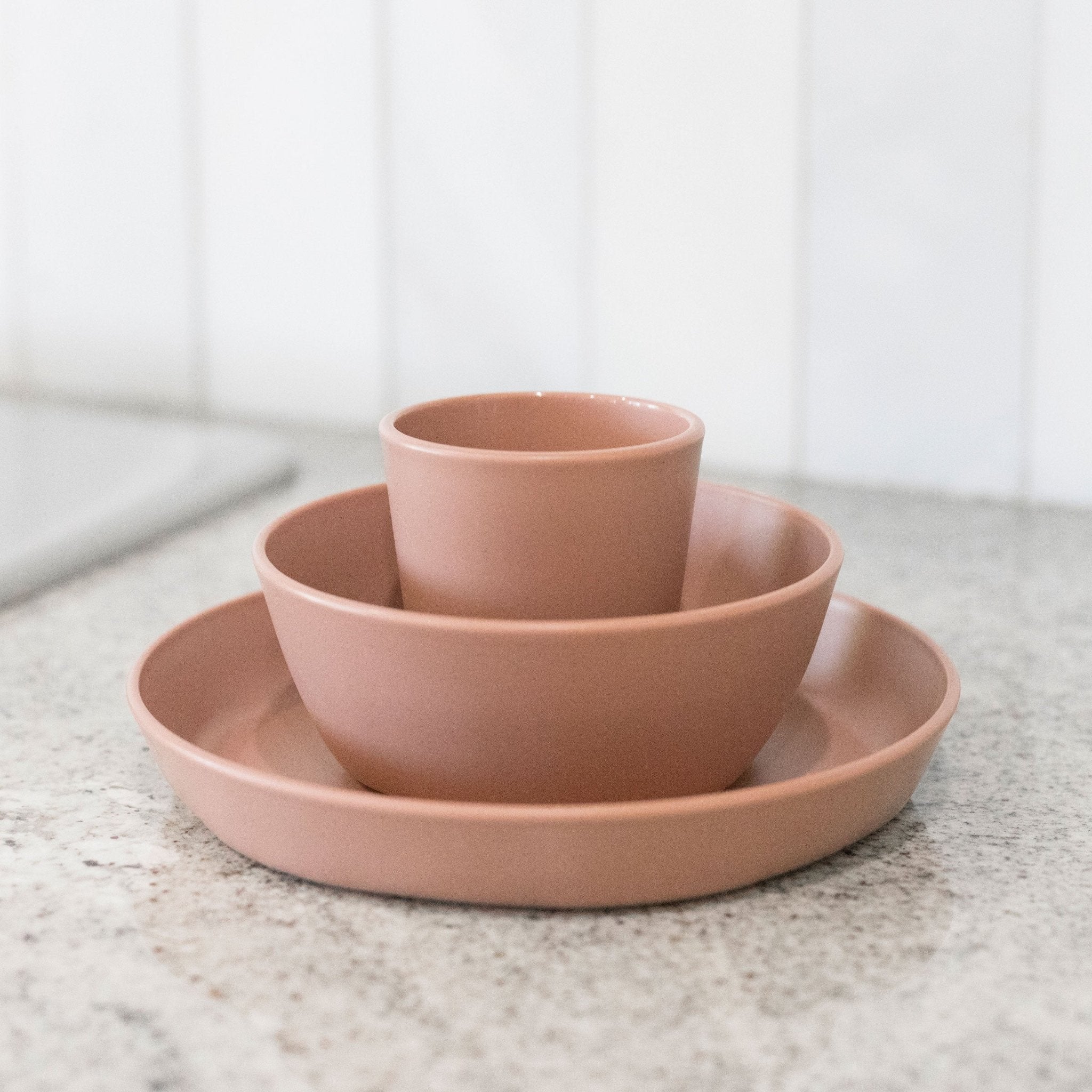 Tiny Twinkle - Tableware 3 Pack Box Set - Cup, Bowl and Plate - Taupe