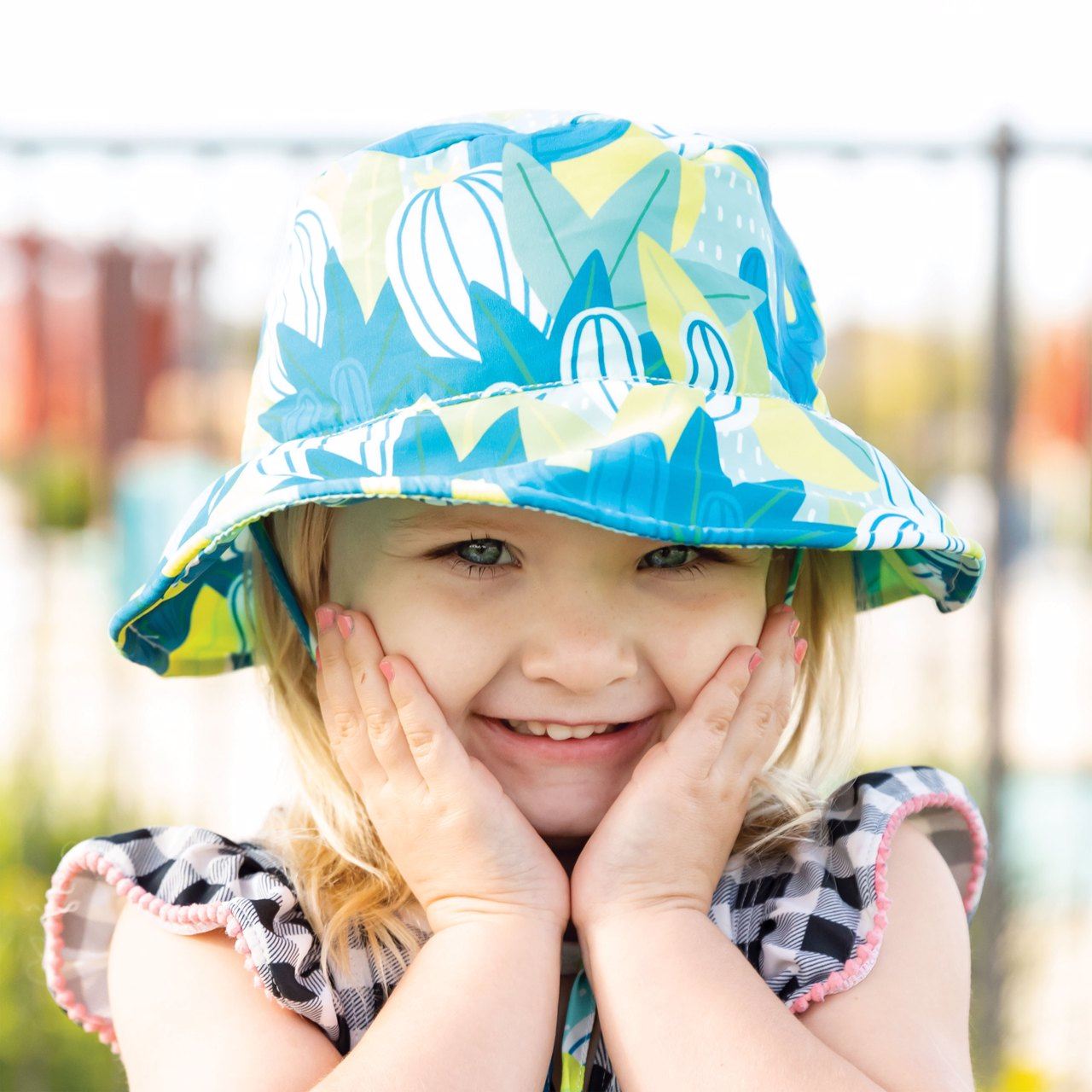 Tiny Twinkle - UPF 50+ Kids Sun Bucket Hat - Saguaro