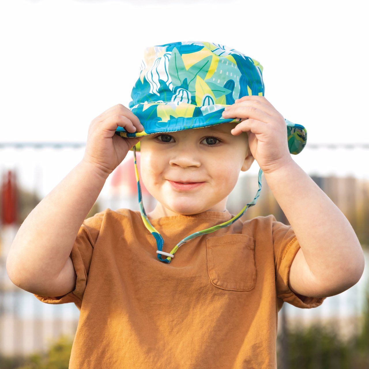 Tiny Twinkle - UPF 50+ Kids Sun Bucket Hat - Saguaro