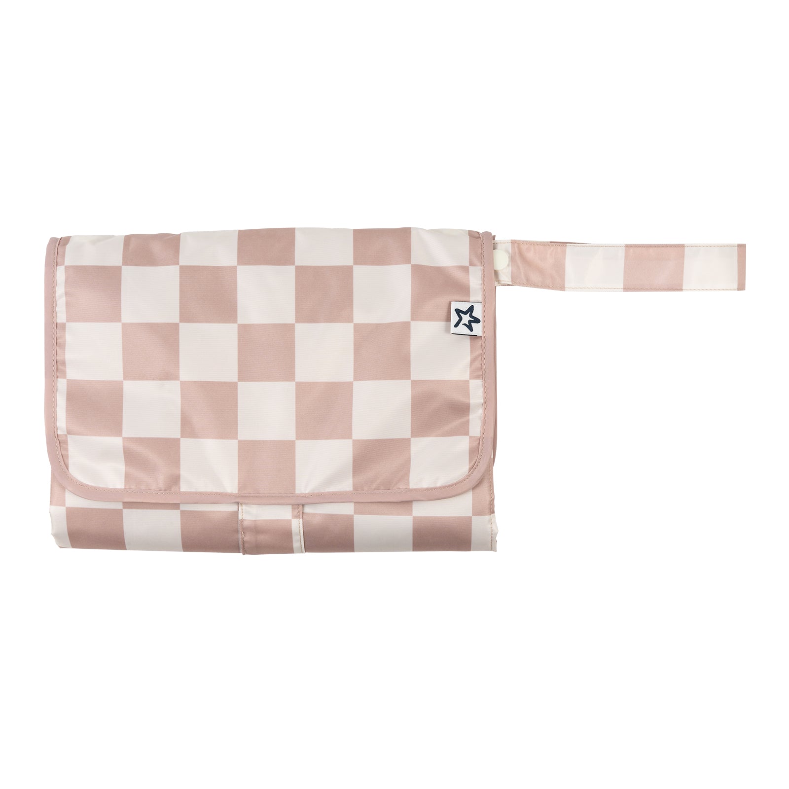 Tiny Twinkle - Portable Nappy Changing Pad - Beige Checkers