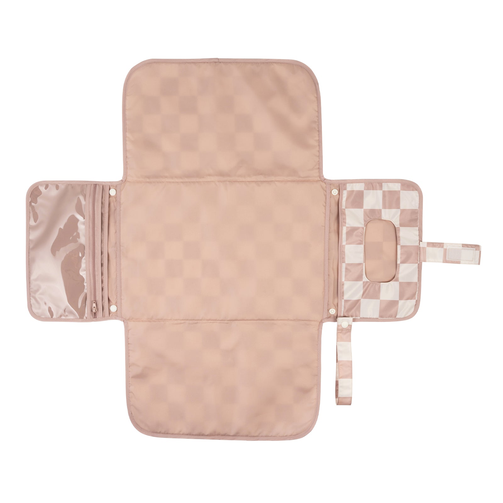 Tiny Twinkle - Portable Nappy Changing Pad - Beige Checkers