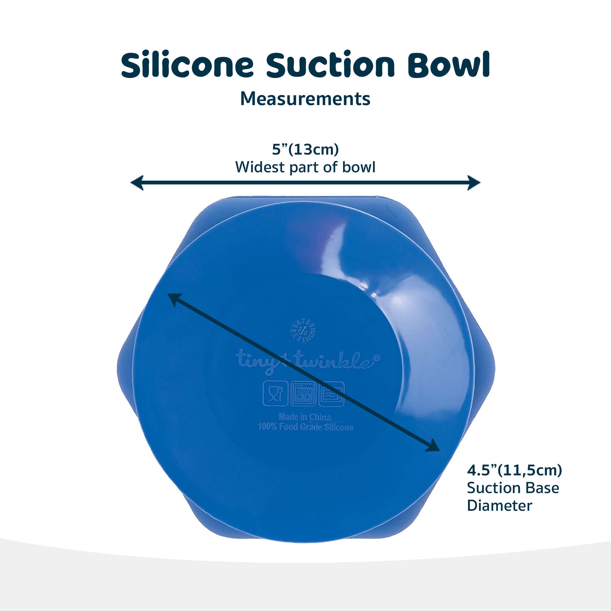 Tiny Twinkle - Silicone Bowl and Lid Set - Indigo