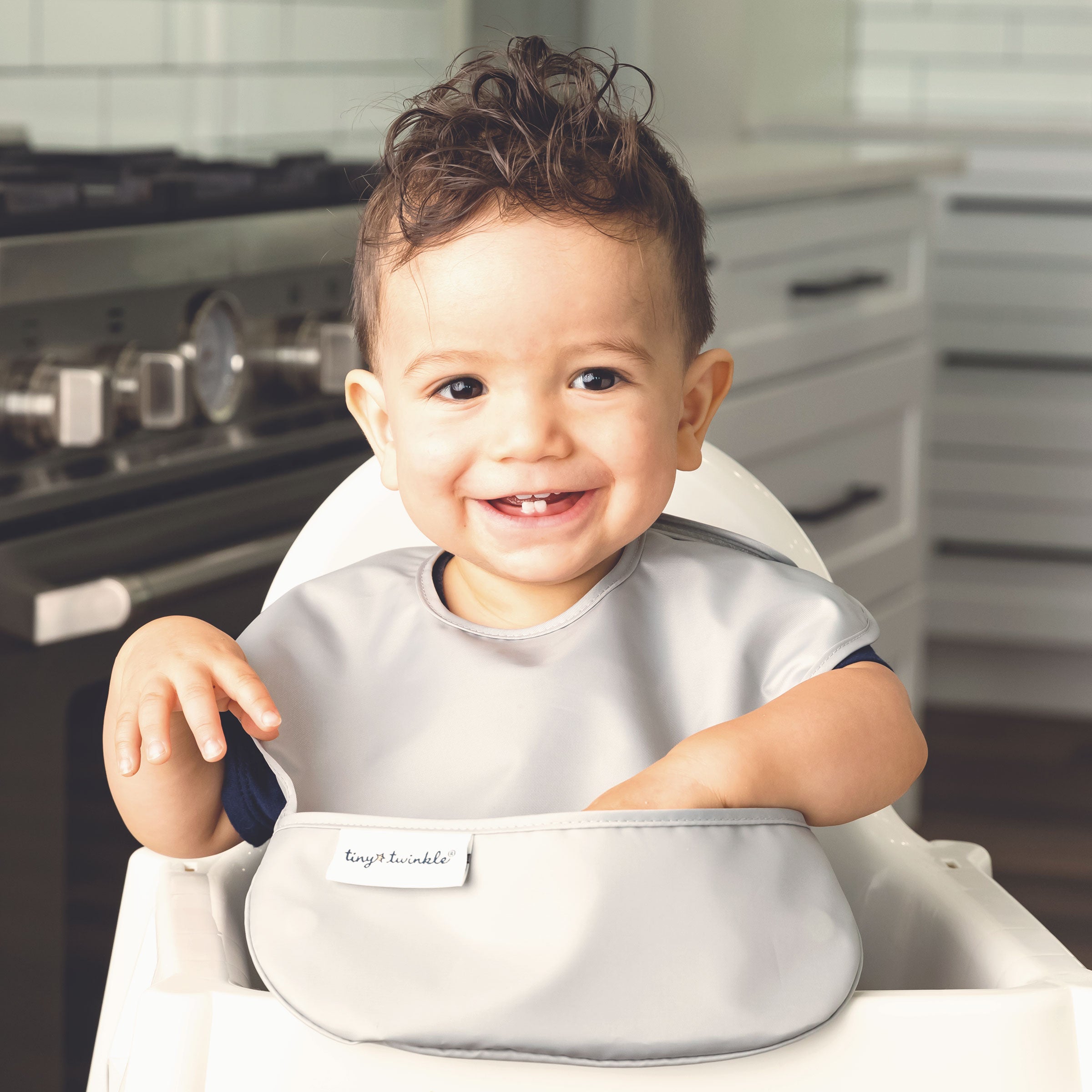 Tiny Twinkle - Mess-Proof Easy Bib 3 Pack - Space, Ice Blue, Grey