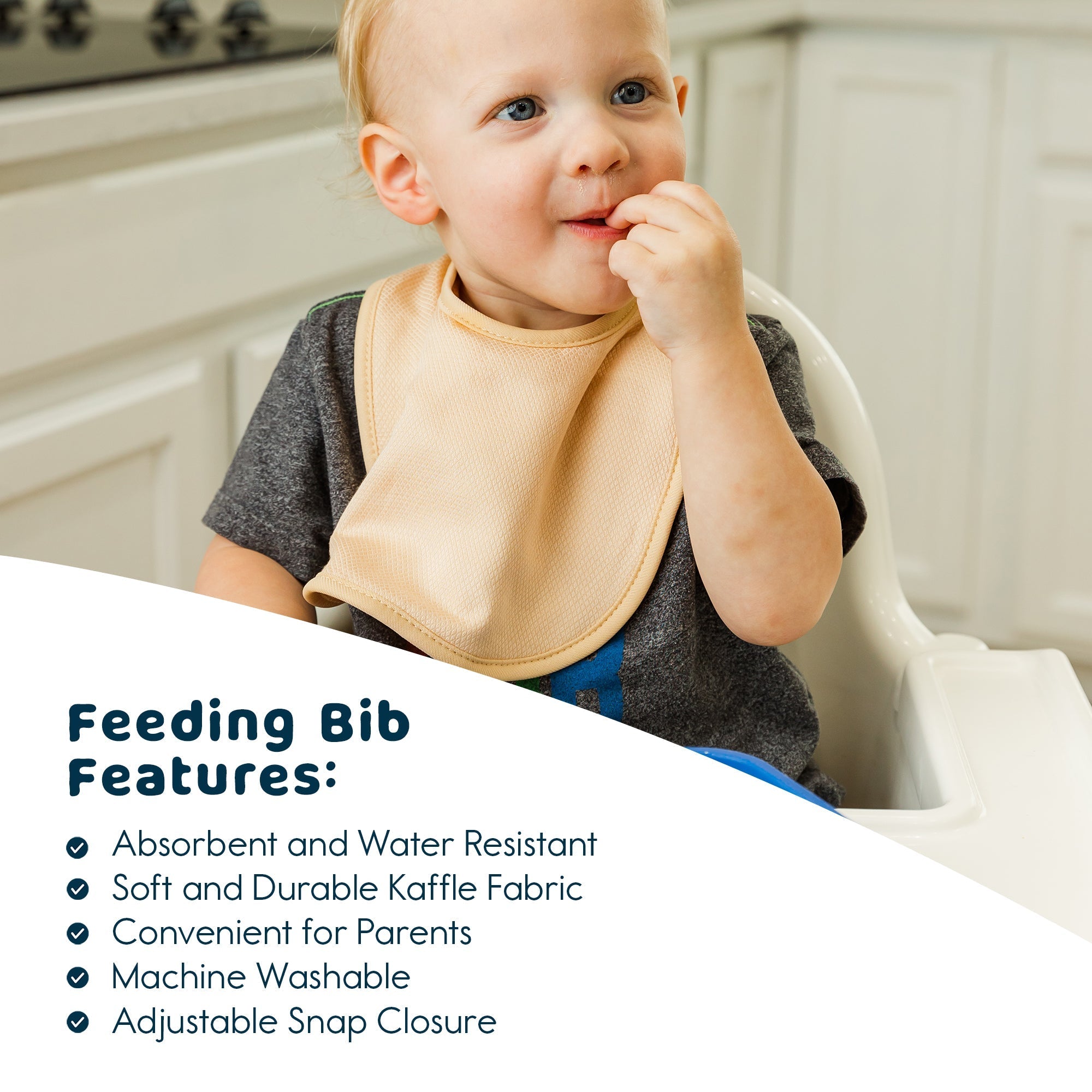 Tiny Twinkle - Kaffle® Feeder Bib 8 Pack - Brown, Burgundy, Pale Yellow & Olive Set