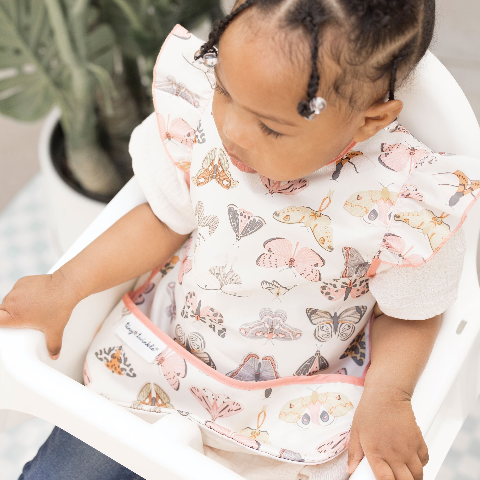 Tiny Twinkle - Mess - Proof Apron Bib - Flutter