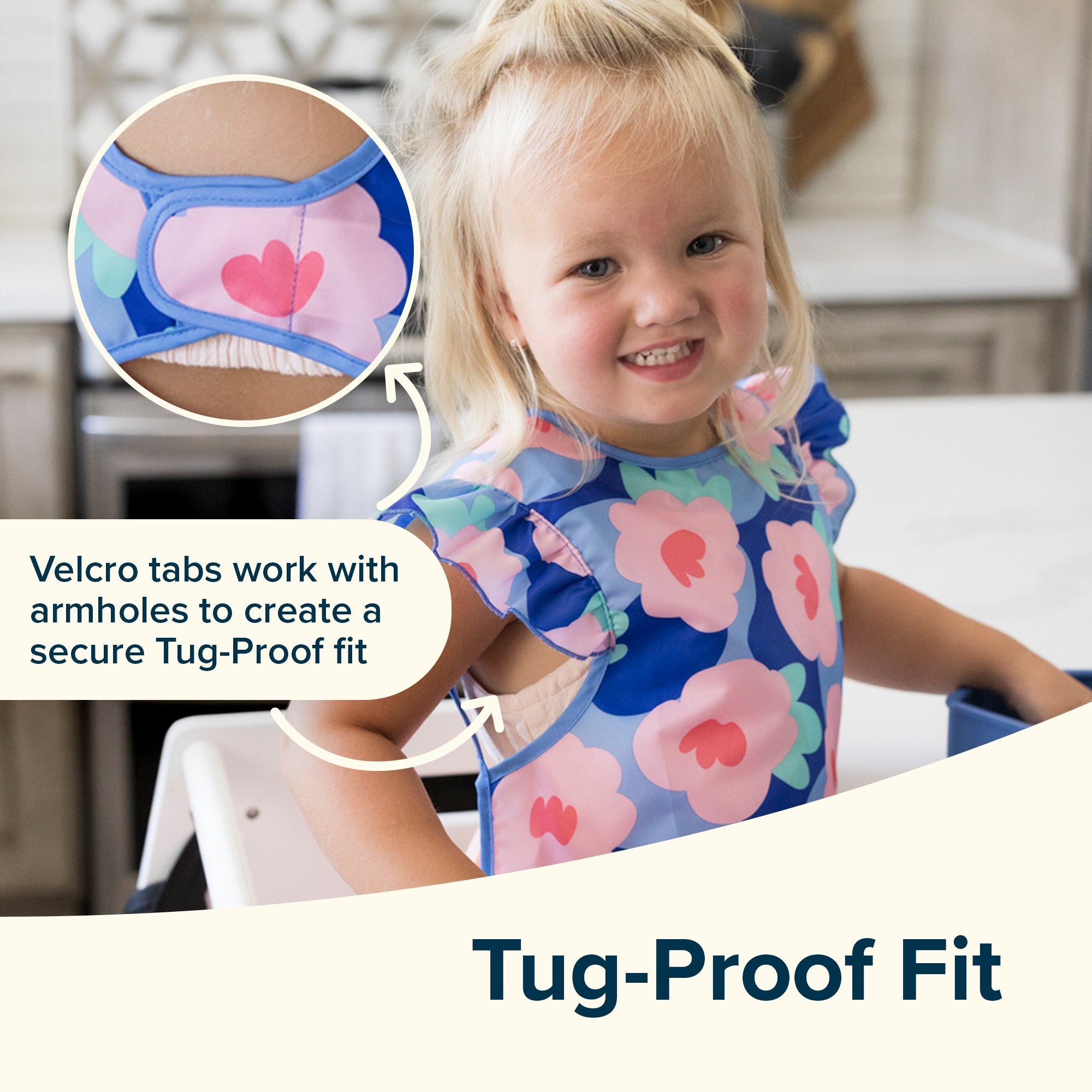 Tiny Twinkle - Mess - Proof Apron Bib - Flutter