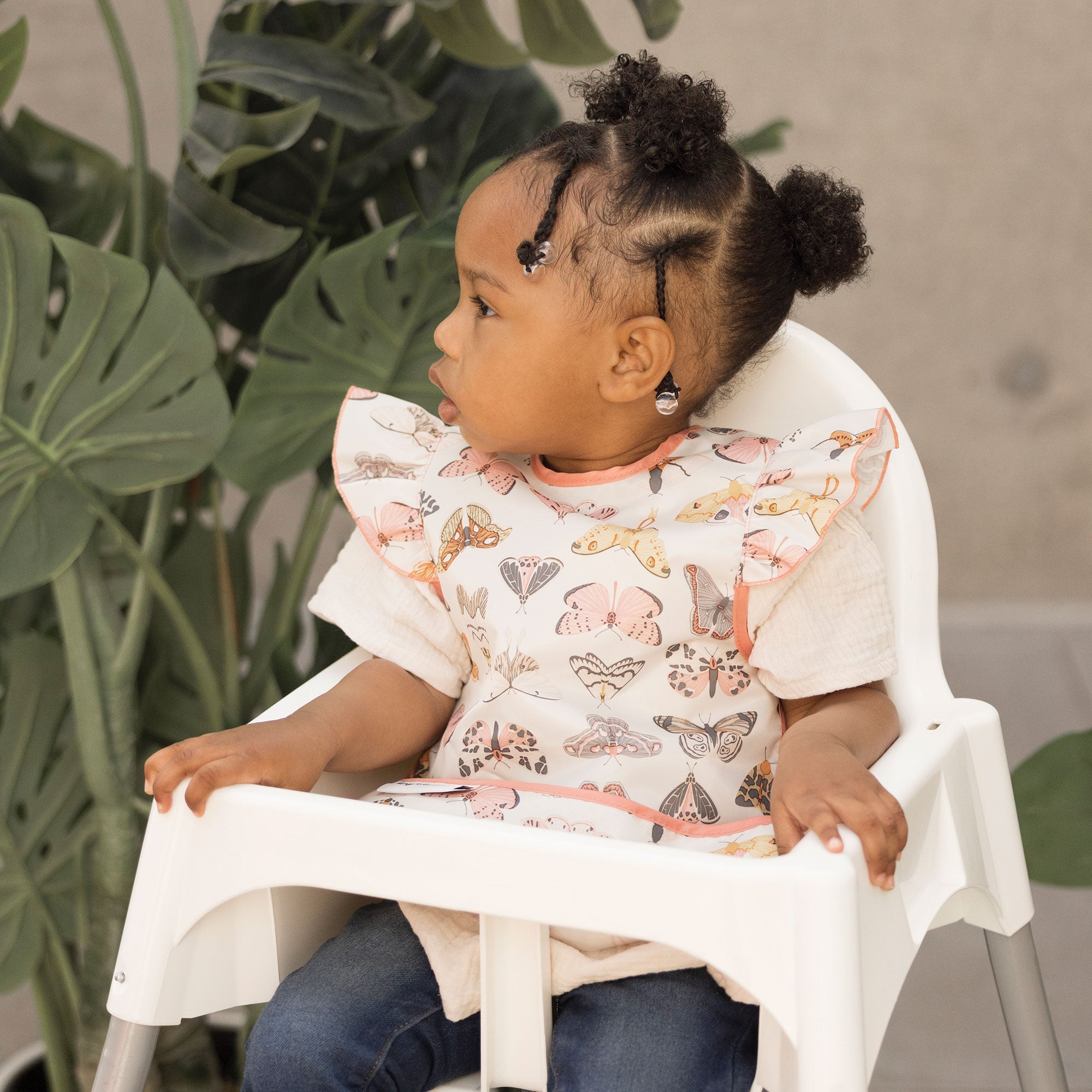 Tiny Twinkle - Mess - Proof Apron Bib - Flutter