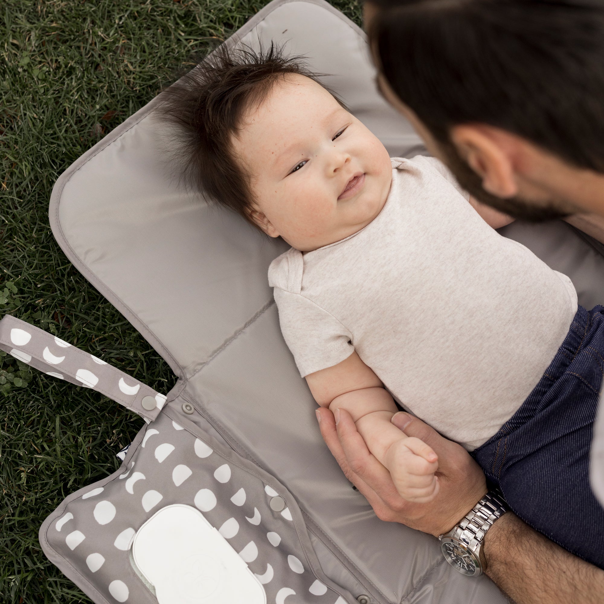 Tiny Twinkle - Mess - Proof Portable Nappy Changing Pad - Luna