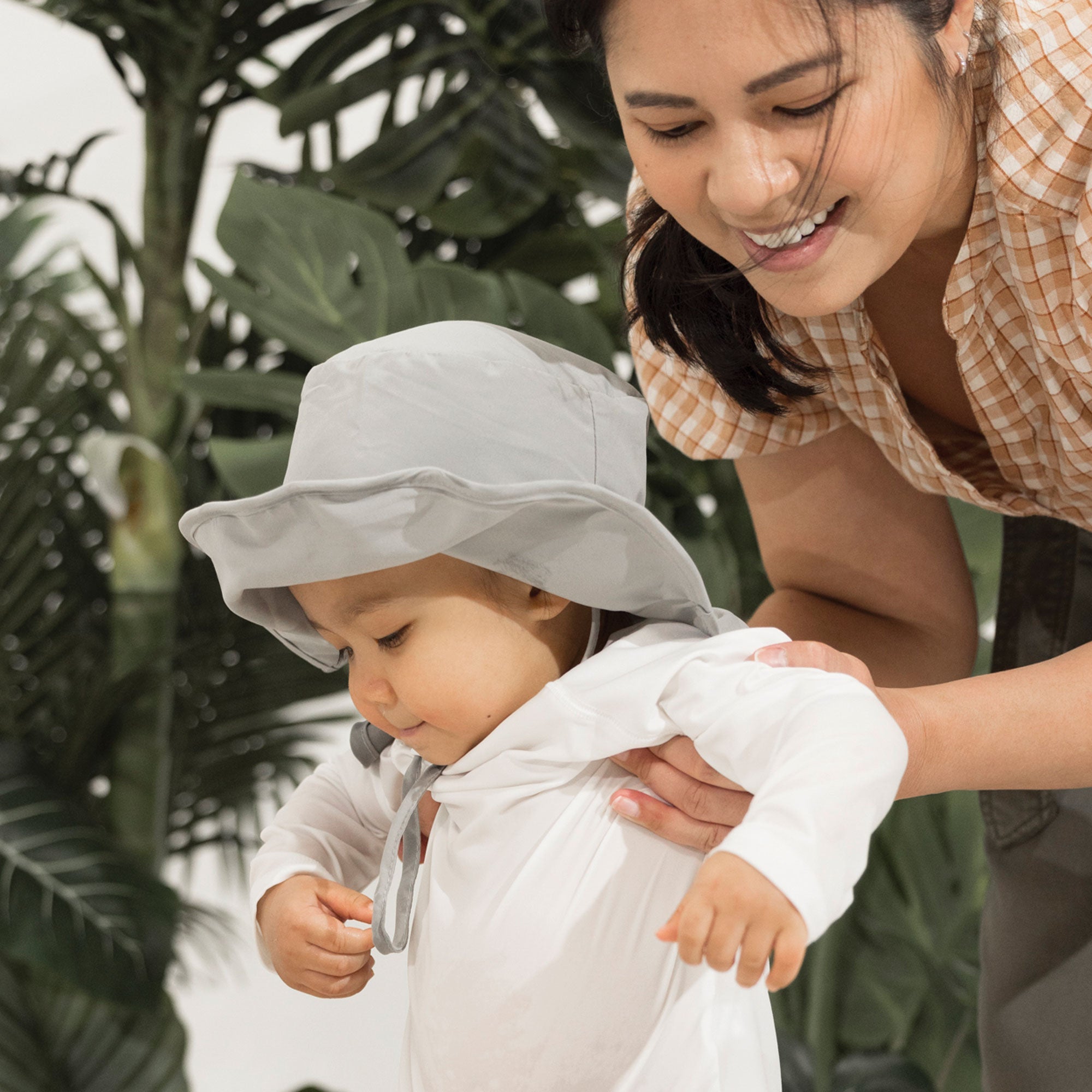 Tiny Twinkle - Sun Protection Flap Hat UPF 50+ - Gray