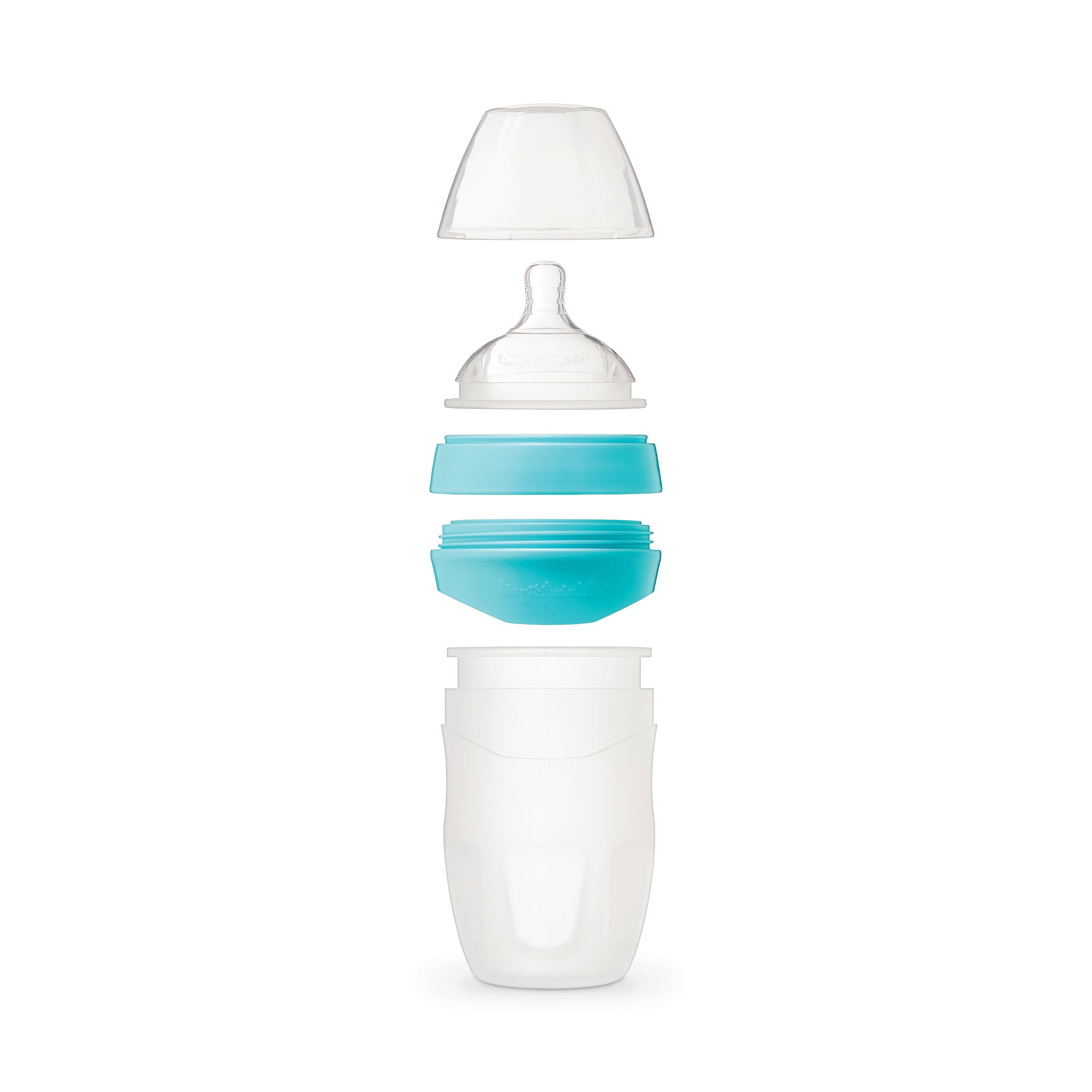 Tiny Twinkle - Silicone Baby Bottle - Mint