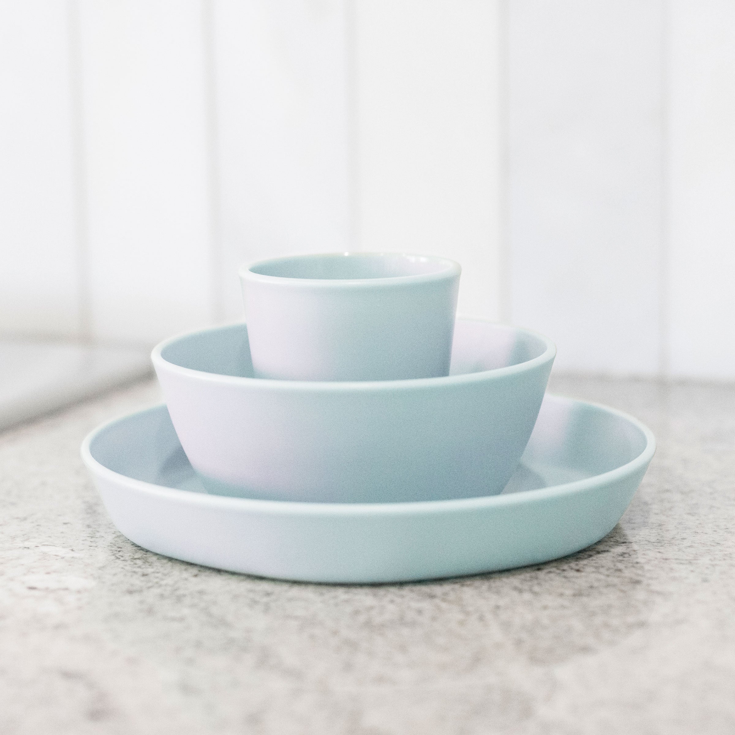Tiny Twinkle - Tableware 3 Pack Box Set - Cup, Bowl and Plate - Ice Blue