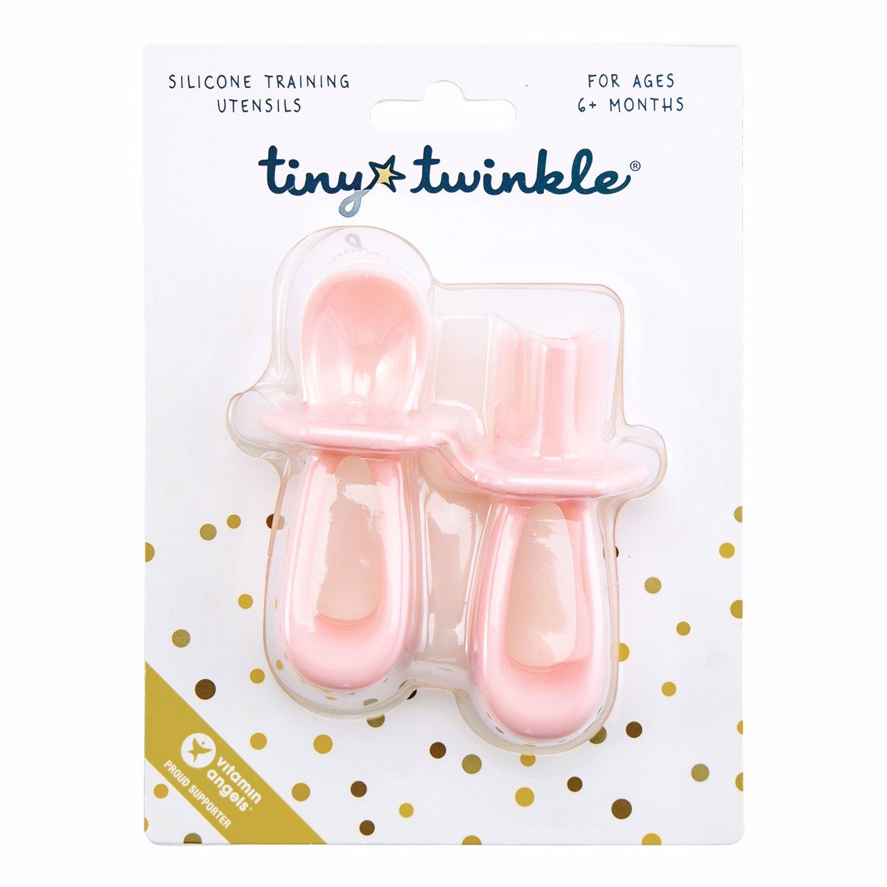 Tiny Twinkle - Silicone Training Utensils - Rose