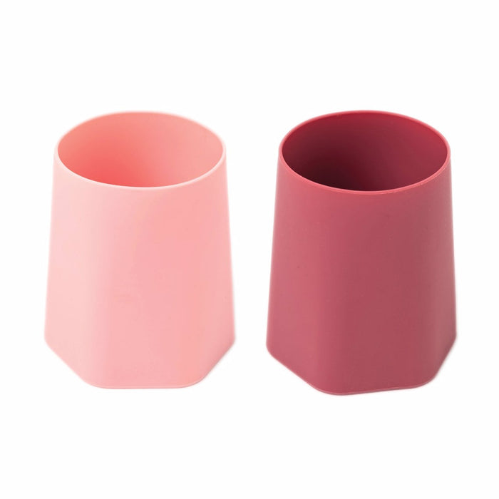 Tiny Twinkle - Silicone Training Cup Set of 2 - Rose, Burgundy