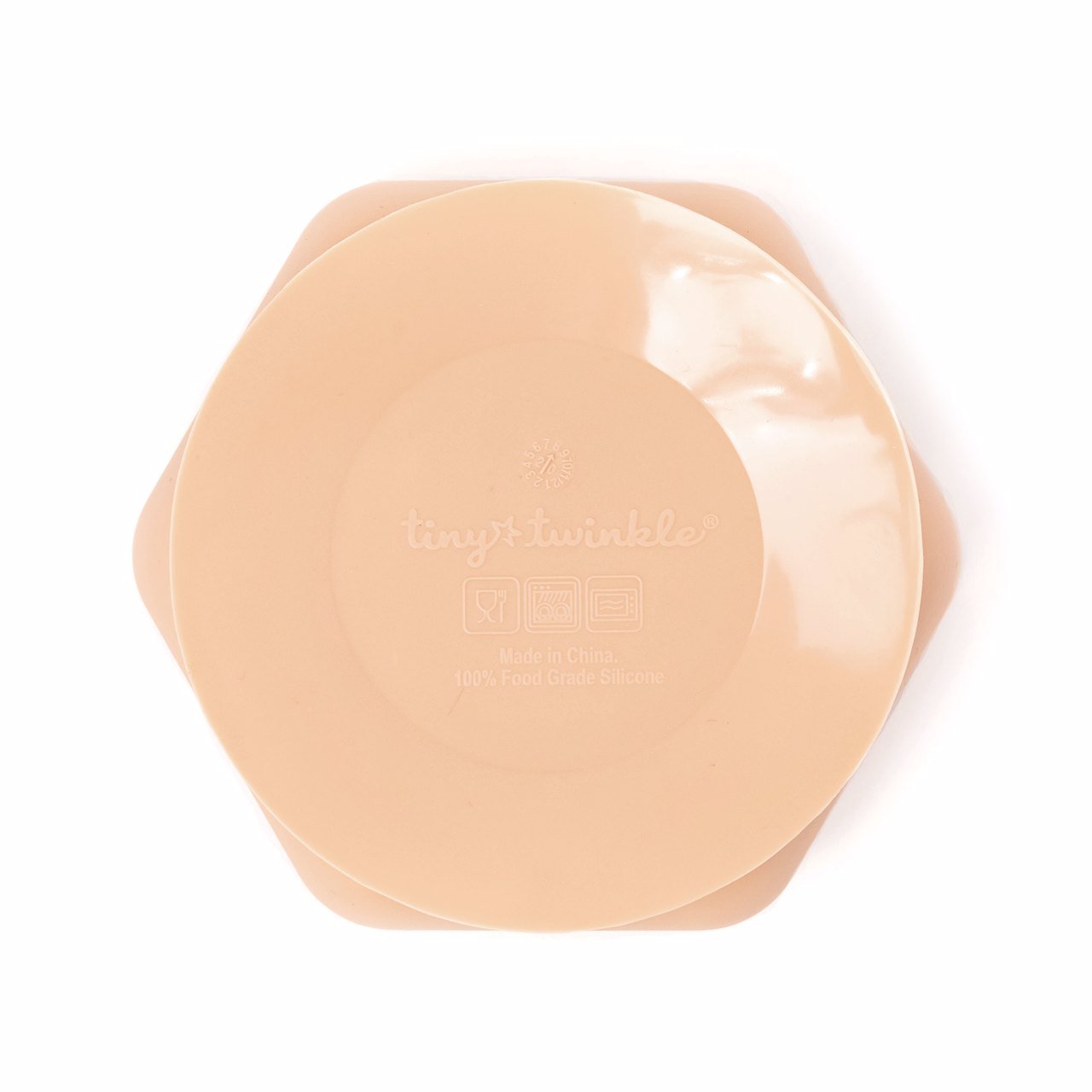 Tiny Twinkle - Silicone Suction Bowl and Lid Set - Sand