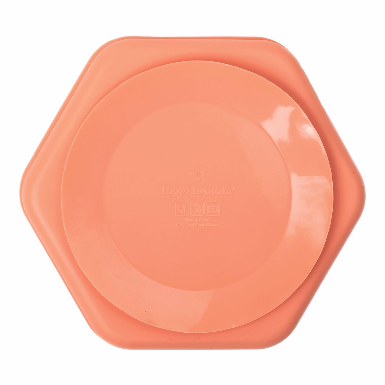 Tiny Twinkle - Silicone Suction Plate - Coral