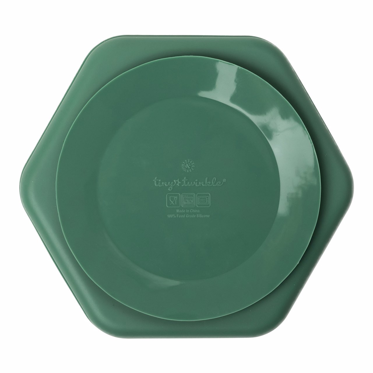Tiny Twinkle - Silicone Suction Plate - Olive Green
