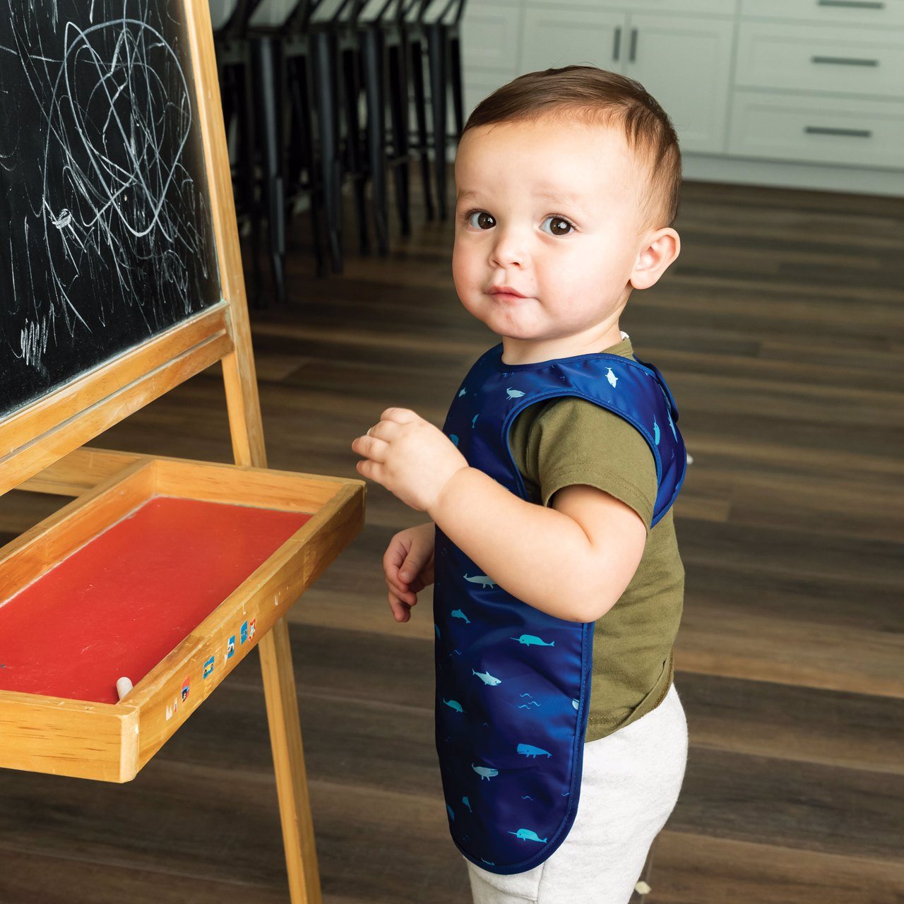 Tiny Twinkle - Mess-proof Apron Bib - Ocean Life