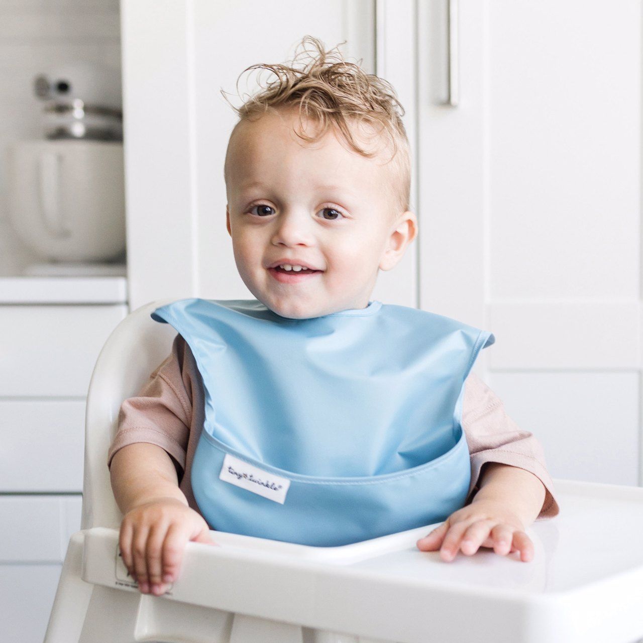 Tiny Twinkle - Mess-proof Easy Bib - Solid Boy Set of 3