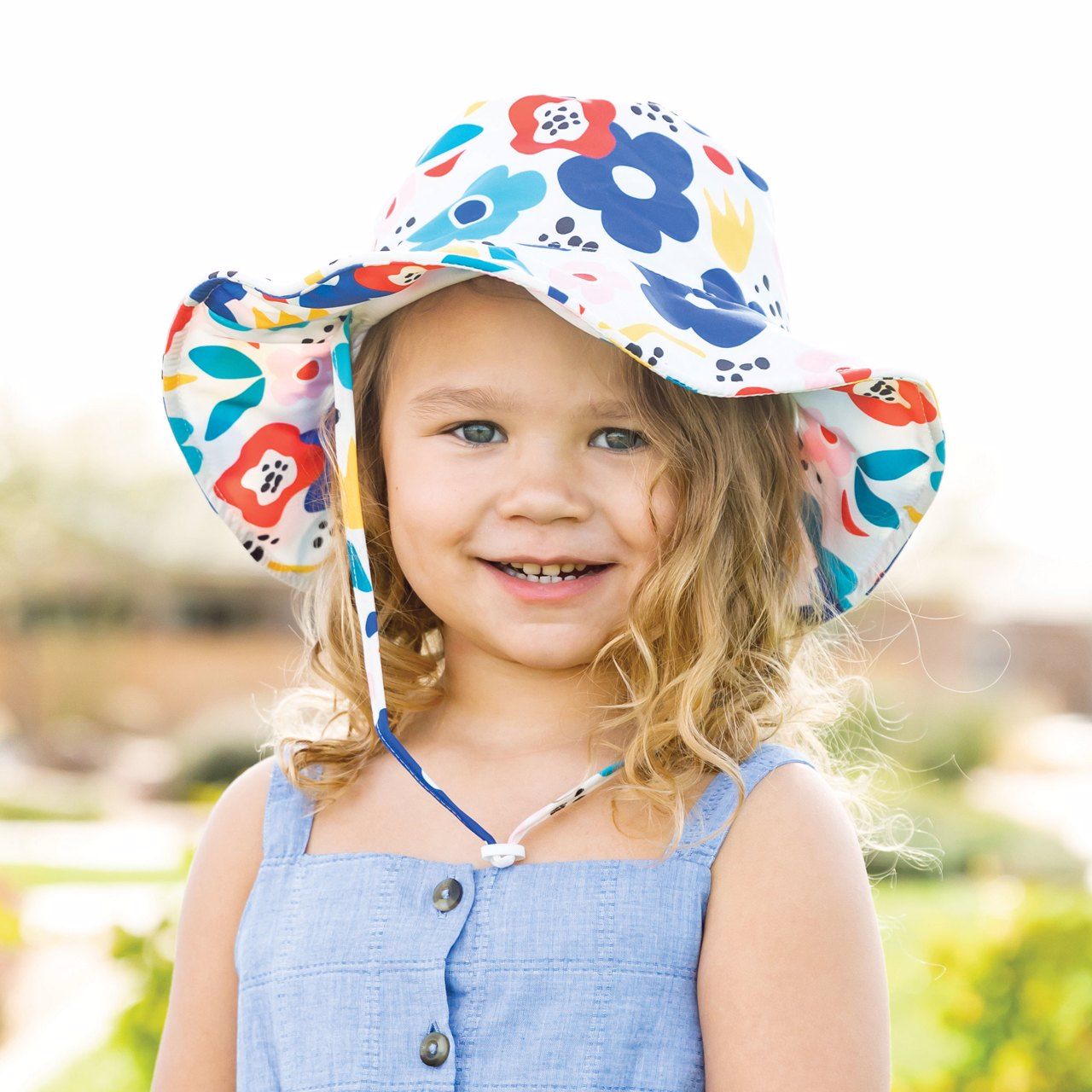 Tiny Twinkle - UPF 50+ Kids Sun Bucket Hat - Modern Floral