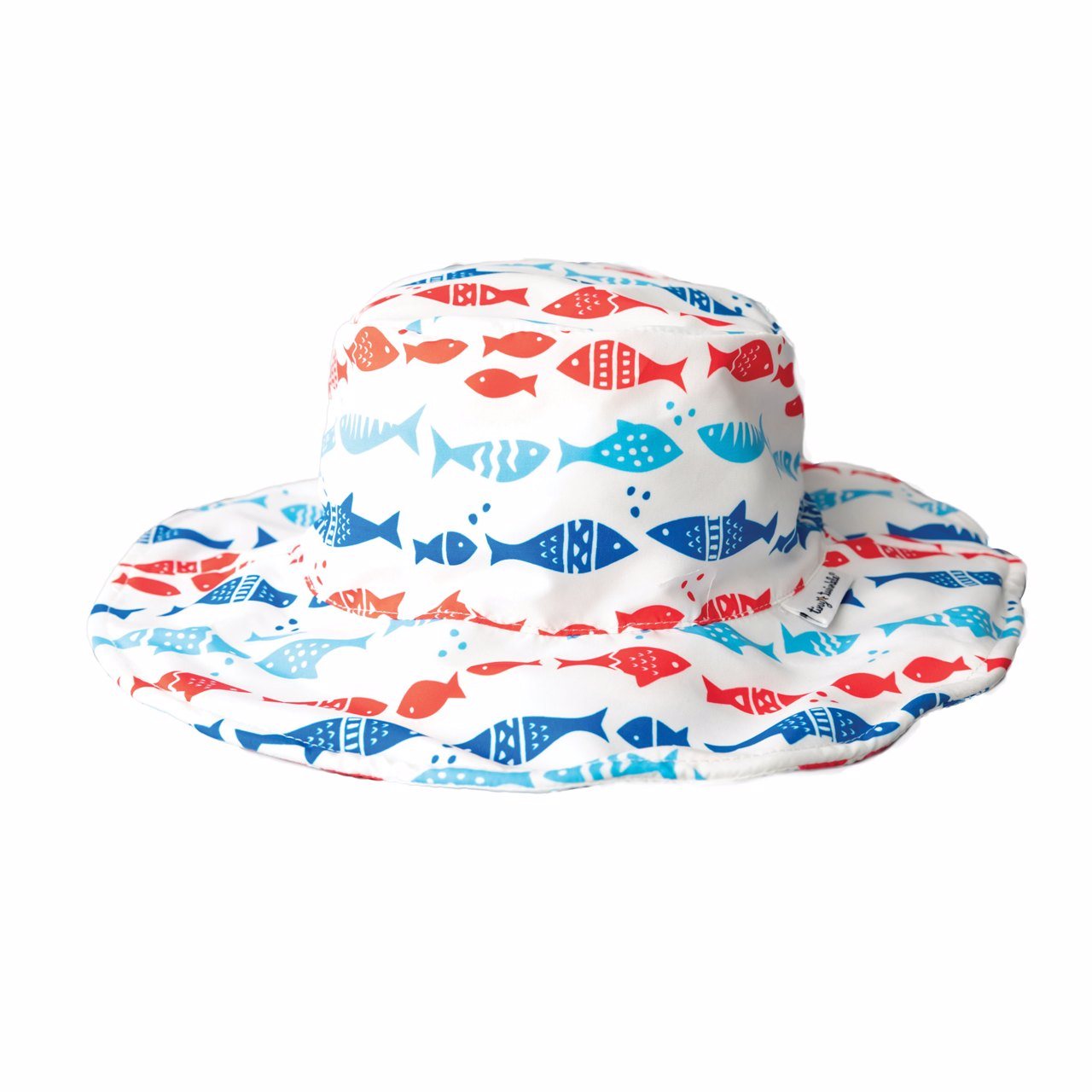 Tiny Twinkle - UPF 50+ Kids Sun Bucket Hat - Tribal Fish